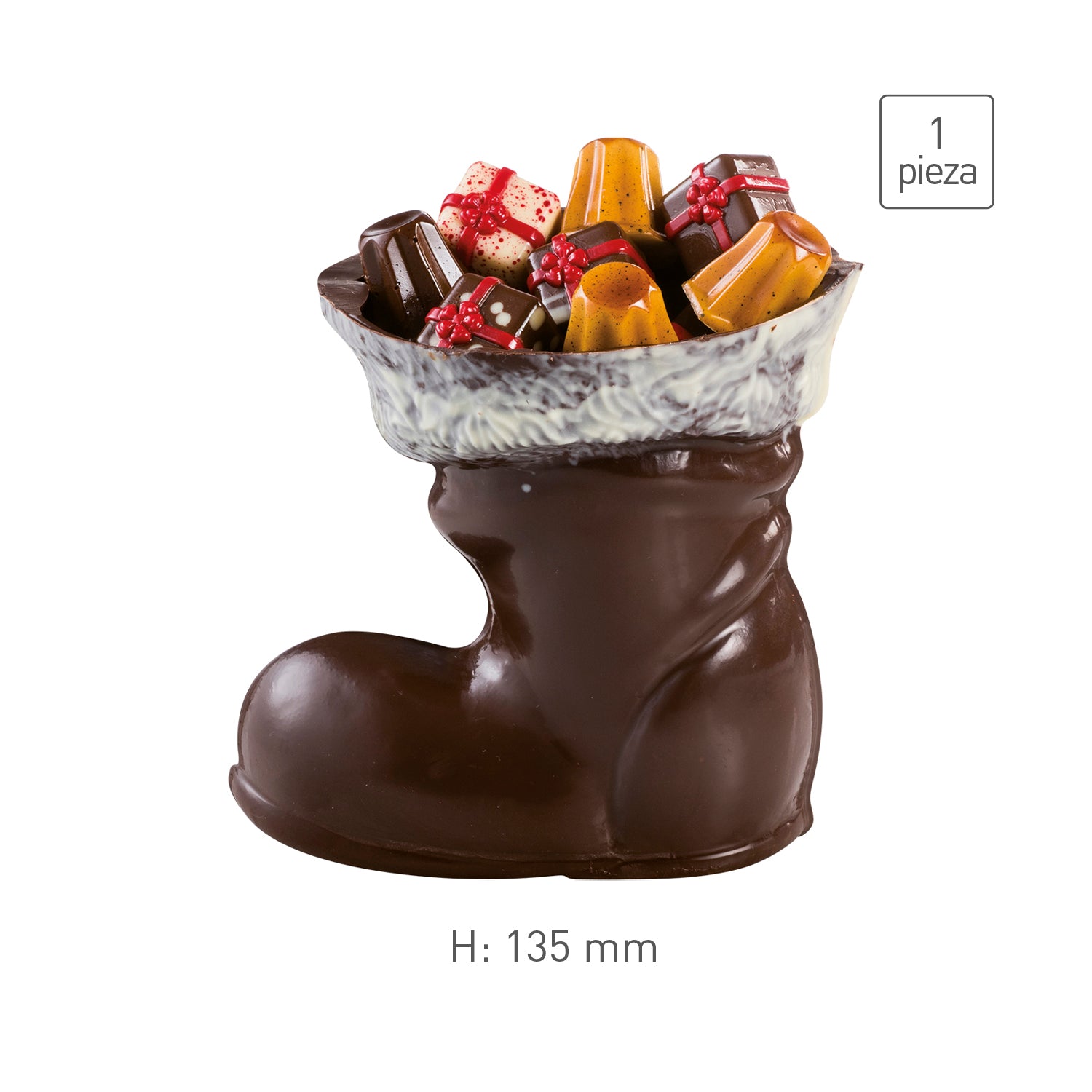MOULE 3D THERMOFORMÉ BOTTES DE SANTA CLAUS H135MM