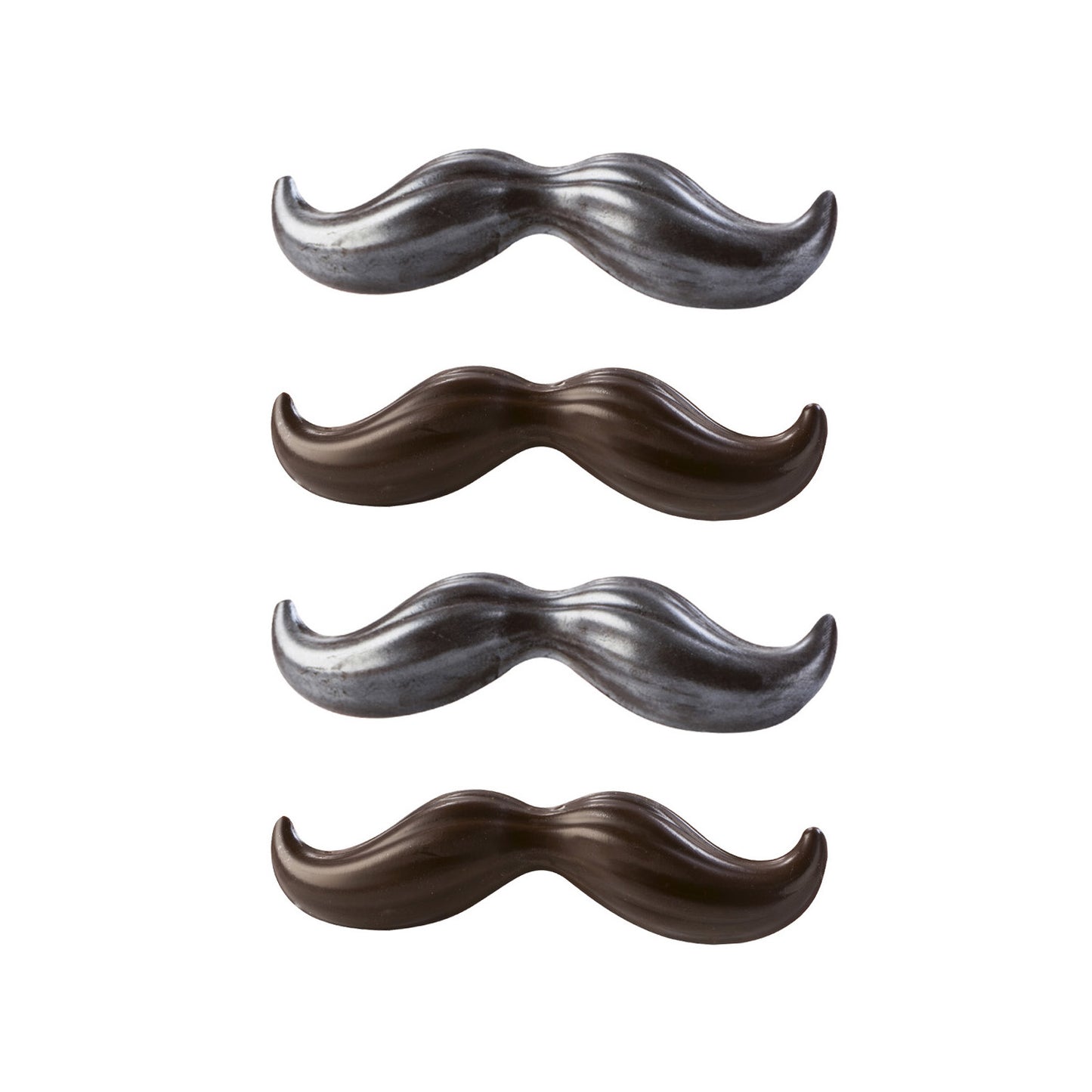 KIT 2 MOLDES PLÁSTICO TERMOFORMADO BIGOTE Y GAFAS | 8U