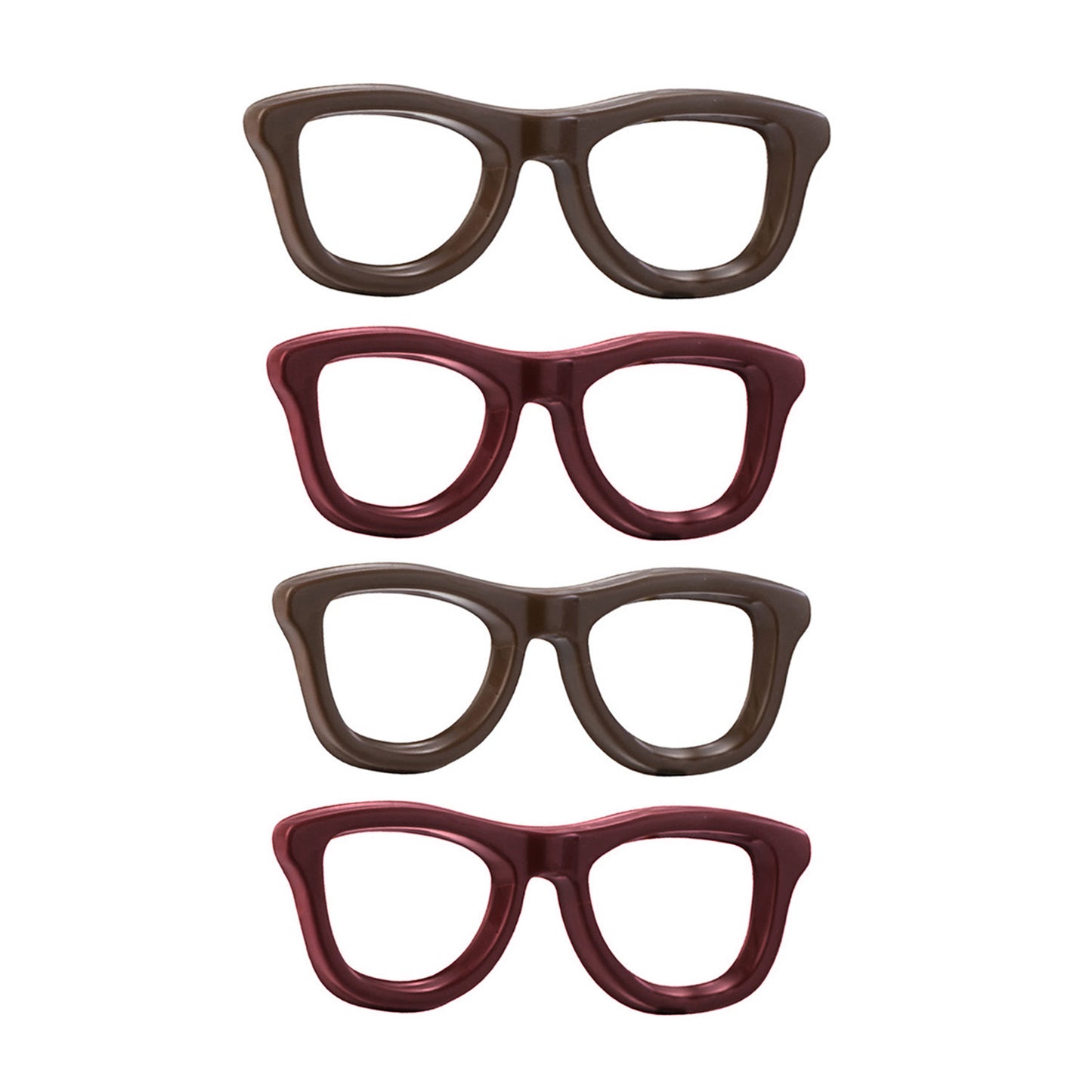 KIT 2 MOLDES PLÁSTICO TERMOFORMADO BIGOTE Y GAFAS | 8U