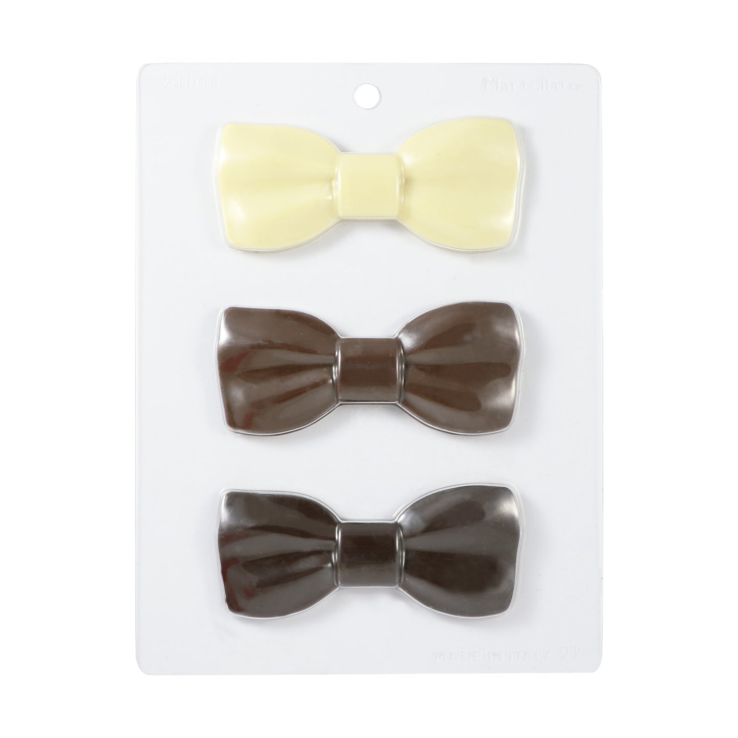 JEU DE 2 MOULES PLASTIQUE THERMOFORMÉ NOEUDS PAPILLON | 12U