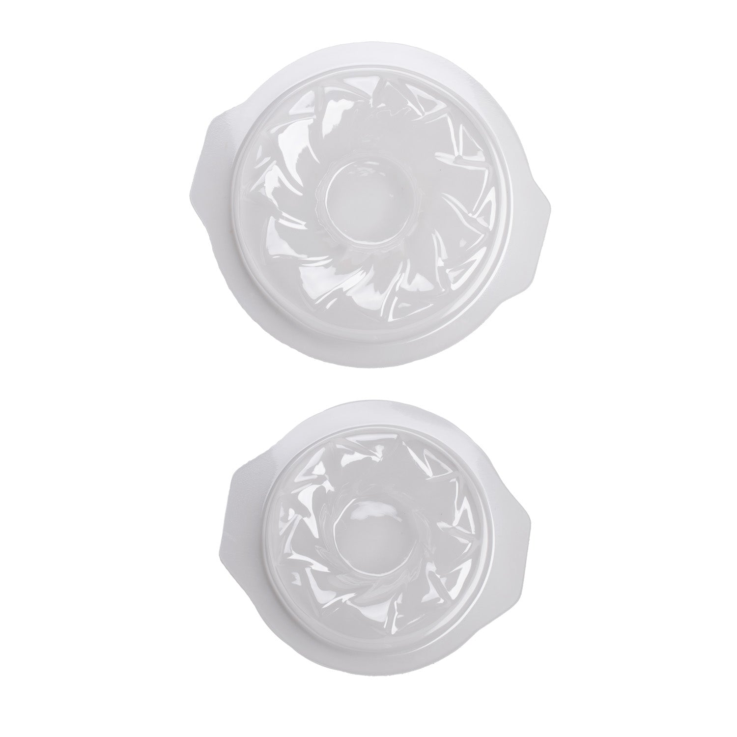 KIT 2 STAMPI PLASTICA SEMIFREDDO TONDO GRANDI/PICCOLI