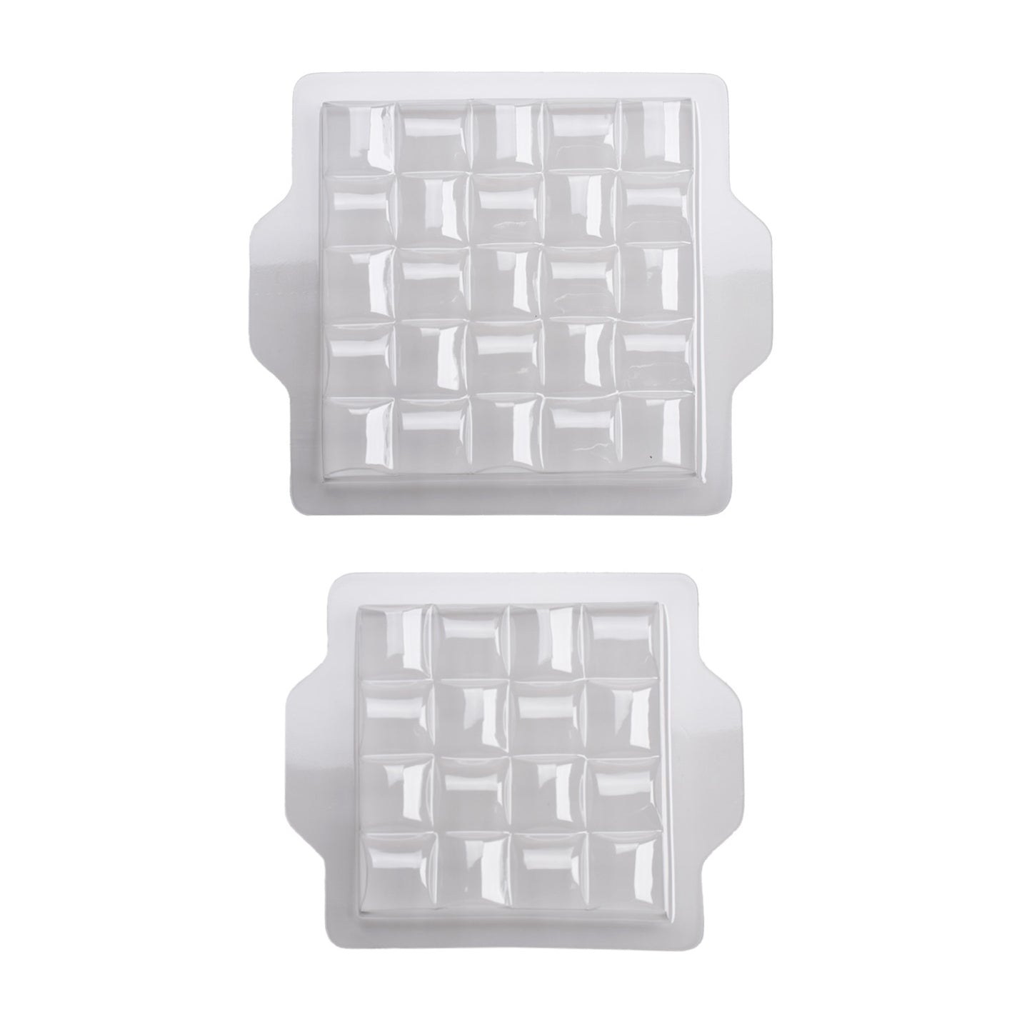KIT 2 MOULES PLASTIQUE SEMI FROID CARRE GRAND / PETIT