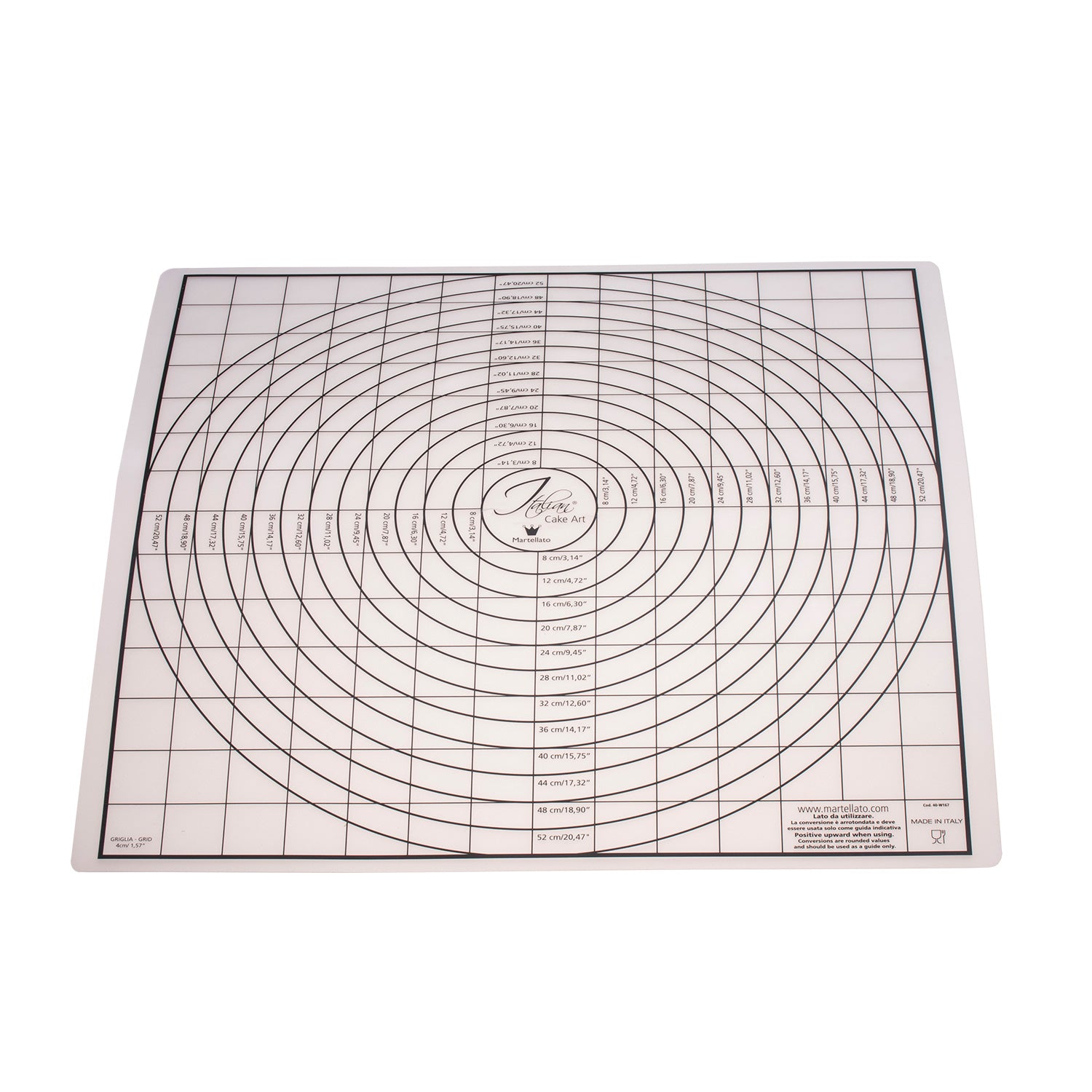 ANTI-SLIP MAT WITH CONCENTRIC CIRCLES 60X58CM