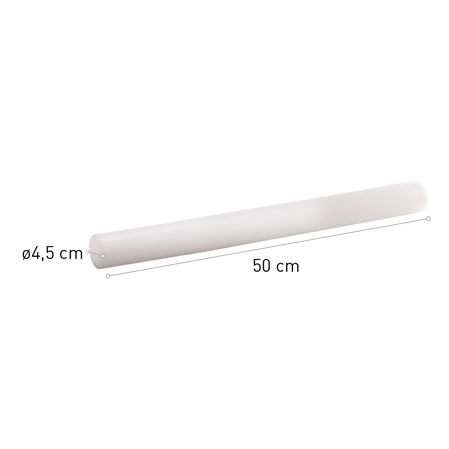 ROLLING PIN FOR FONDANT DOUGH Ø 45MM - 500MM