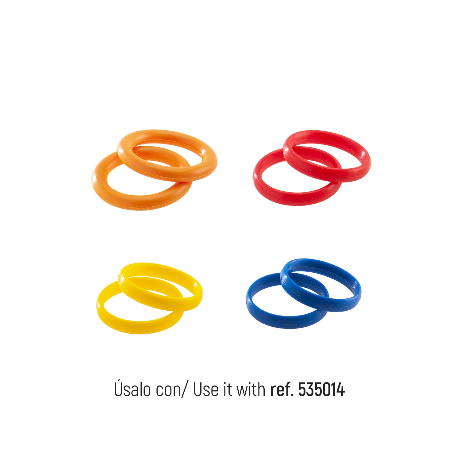 SET 8 ANILLOS SURTIDO PARA RODILLO DE Ø 25MM | 4-5-6-10MM