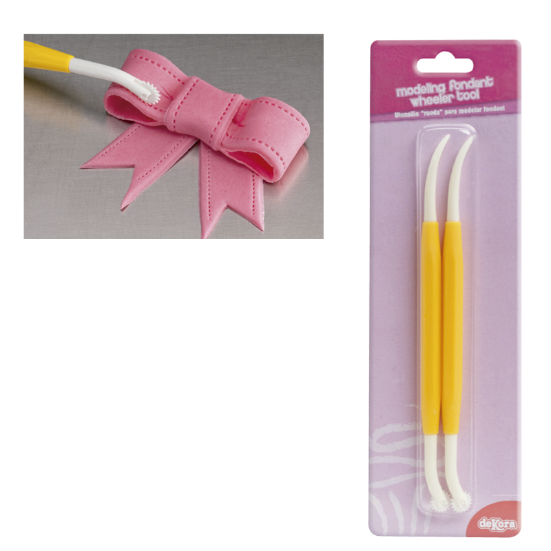 FERRAMENTA DE RODA PARA FONDANT DE MODELAGEM 15,5CM