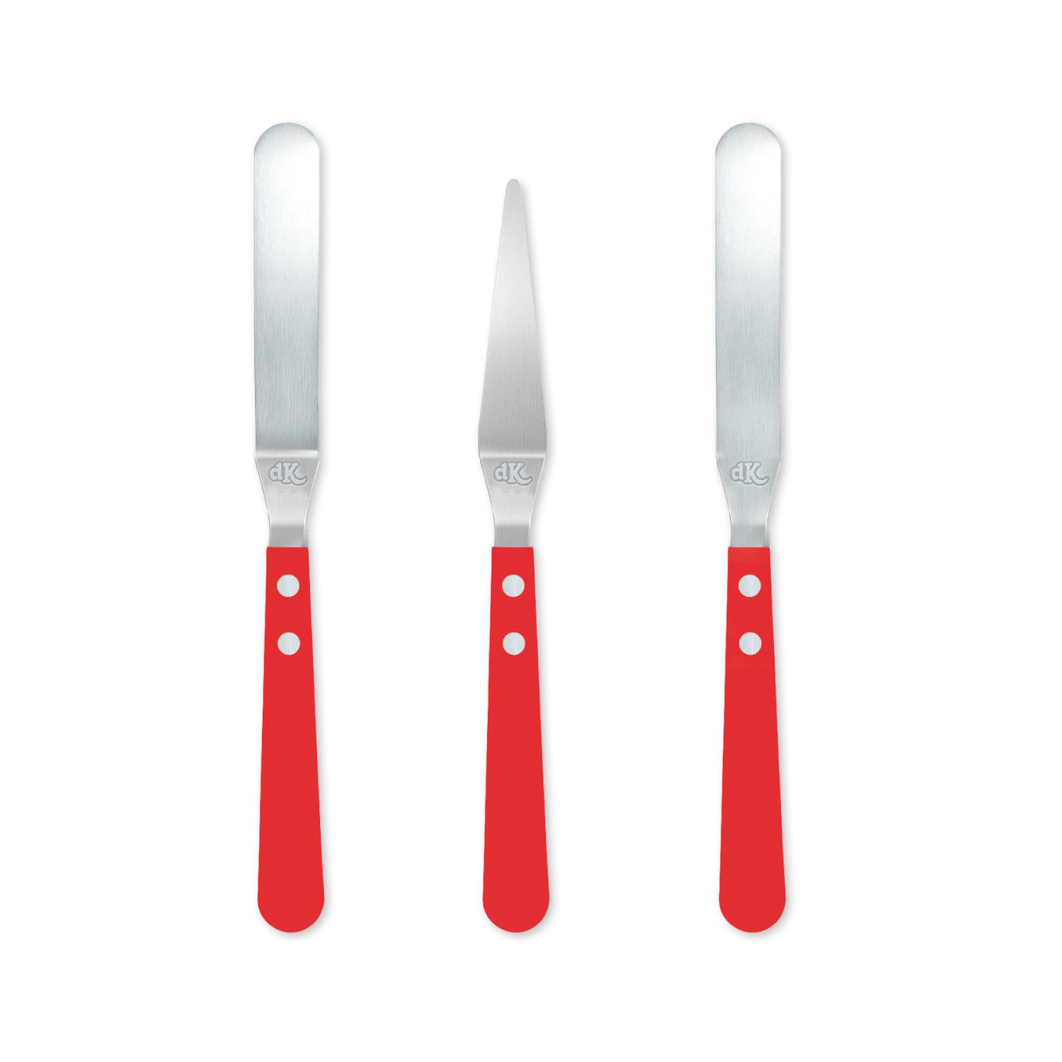 PACK 3 ESPÁTULAS ACERO INOXIDABLE- DEKORA HOME BAKING