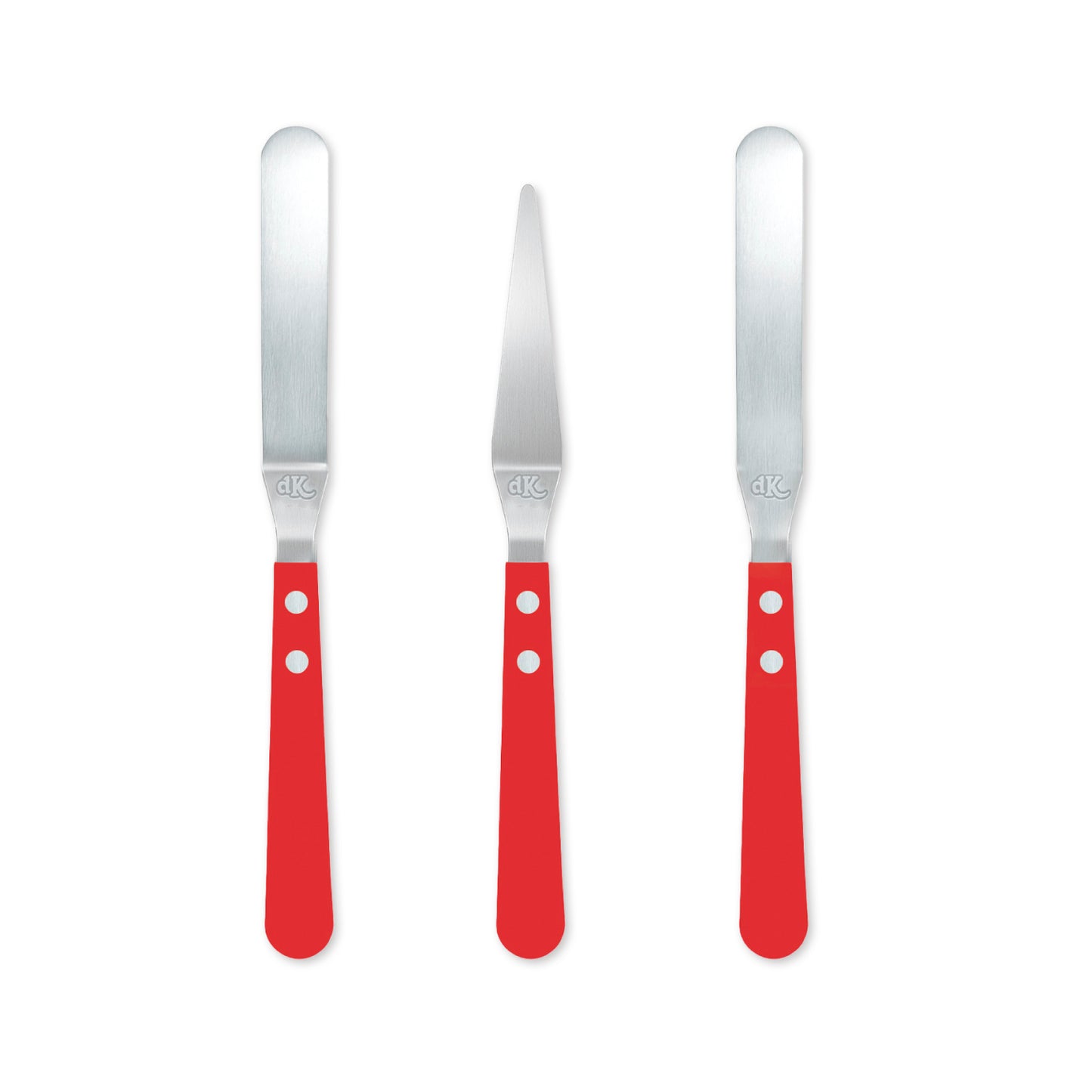 PACK 3 ESPÁTULAS ACERO INOXIDABLE- DEKORA HOME BAKING