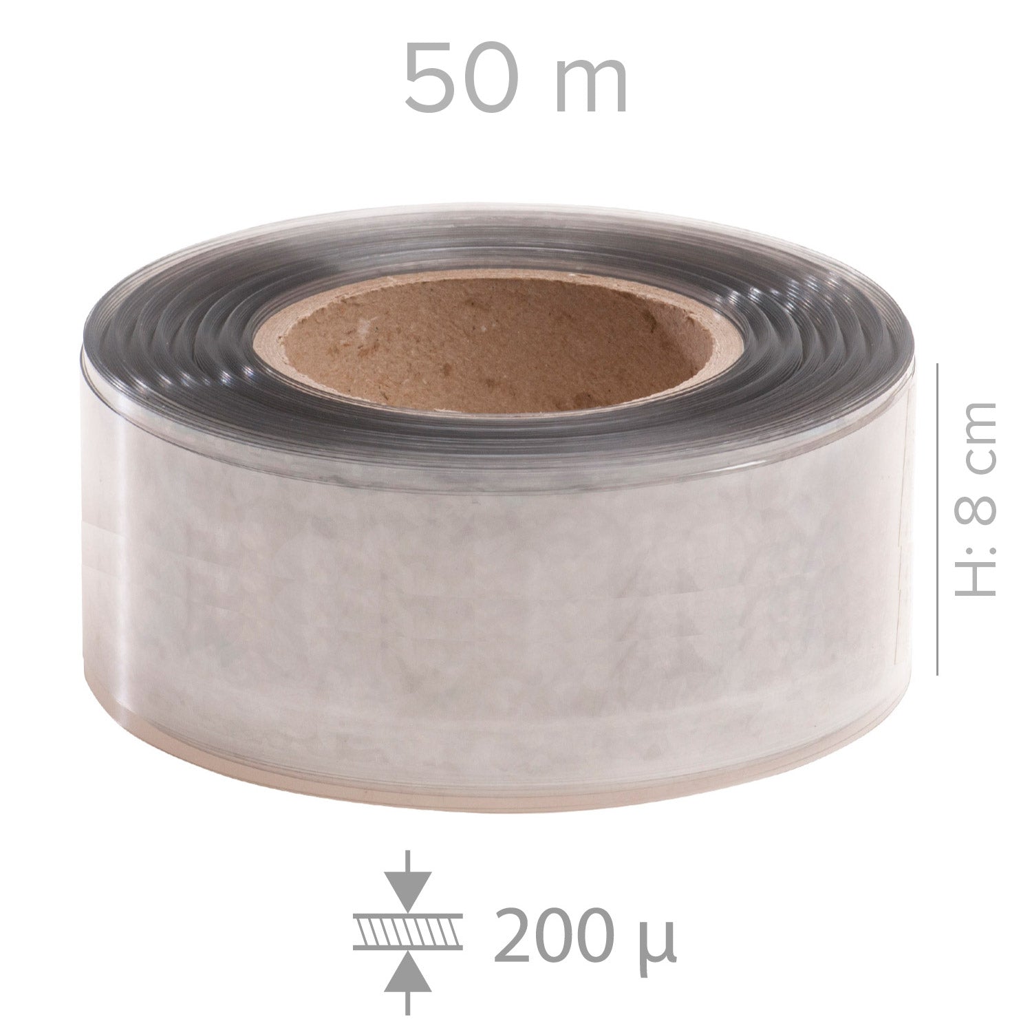 ROLLO ACETATO 50 METROS H8CM 200 MICRES