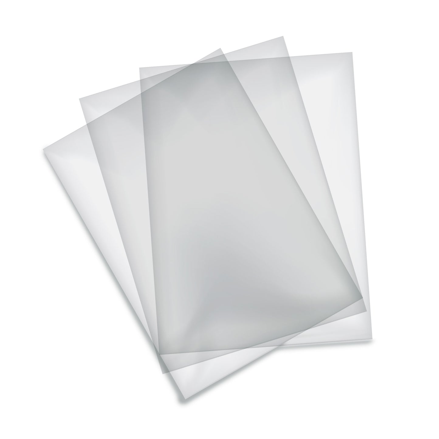 FOLHAS DE ACETATO PVC 60X40CM -80 µ -  50 UNIDADES