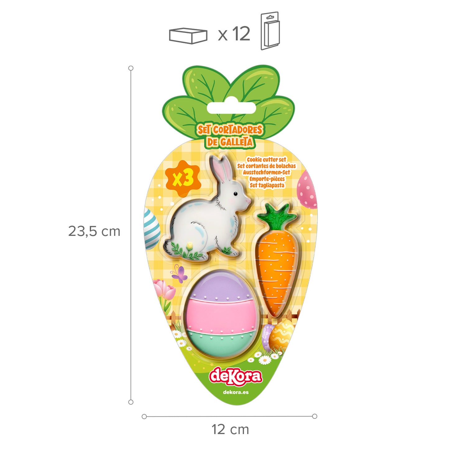 EASTER COOKIE CUTTER SET 3PCS