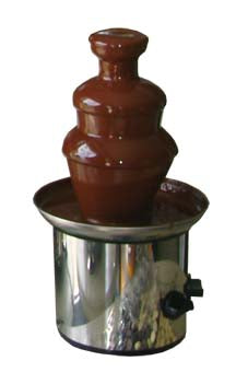 FONTE CHOCOLATE PEQ. BASE AÇO INOX 21xH42 cm