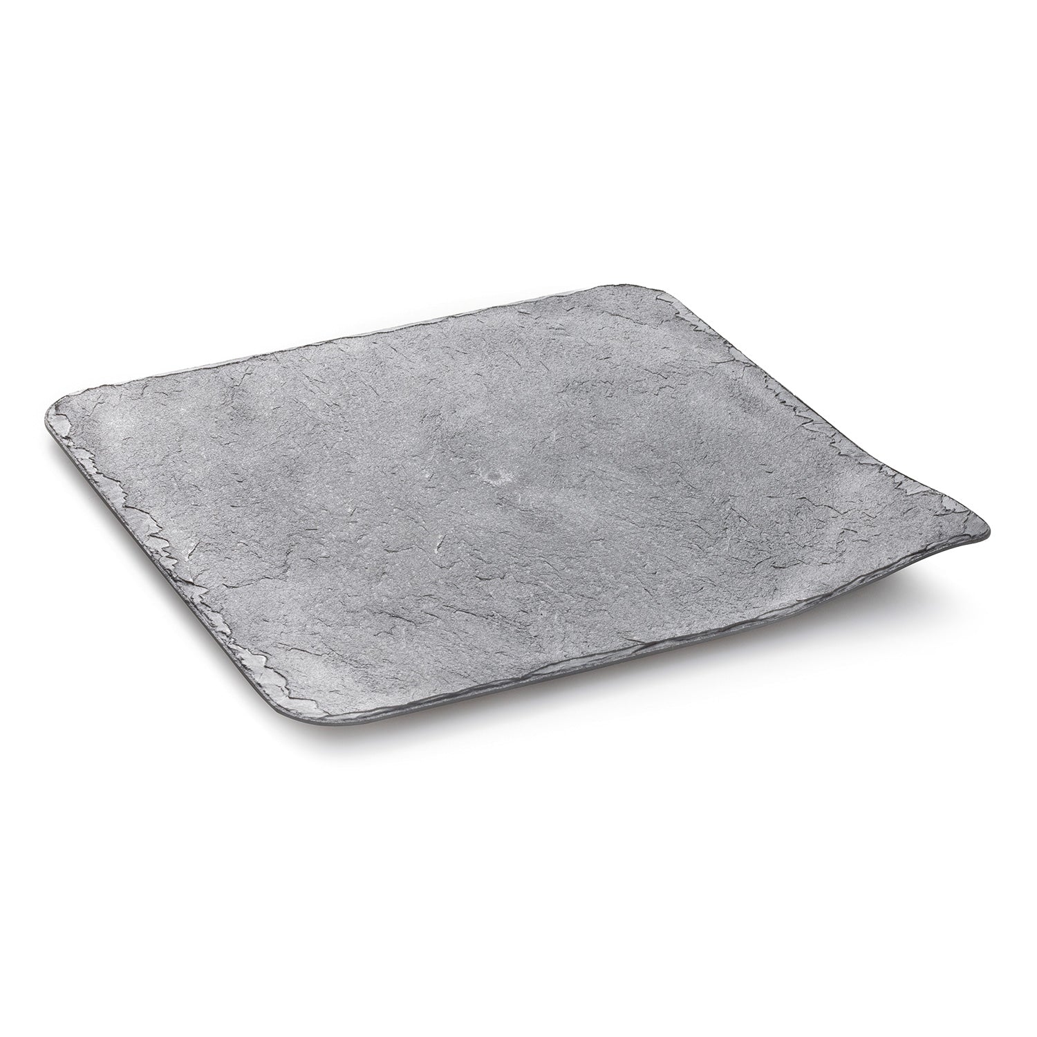 BANDEJA EFECTO PIEDRA GRIS 11X11CM