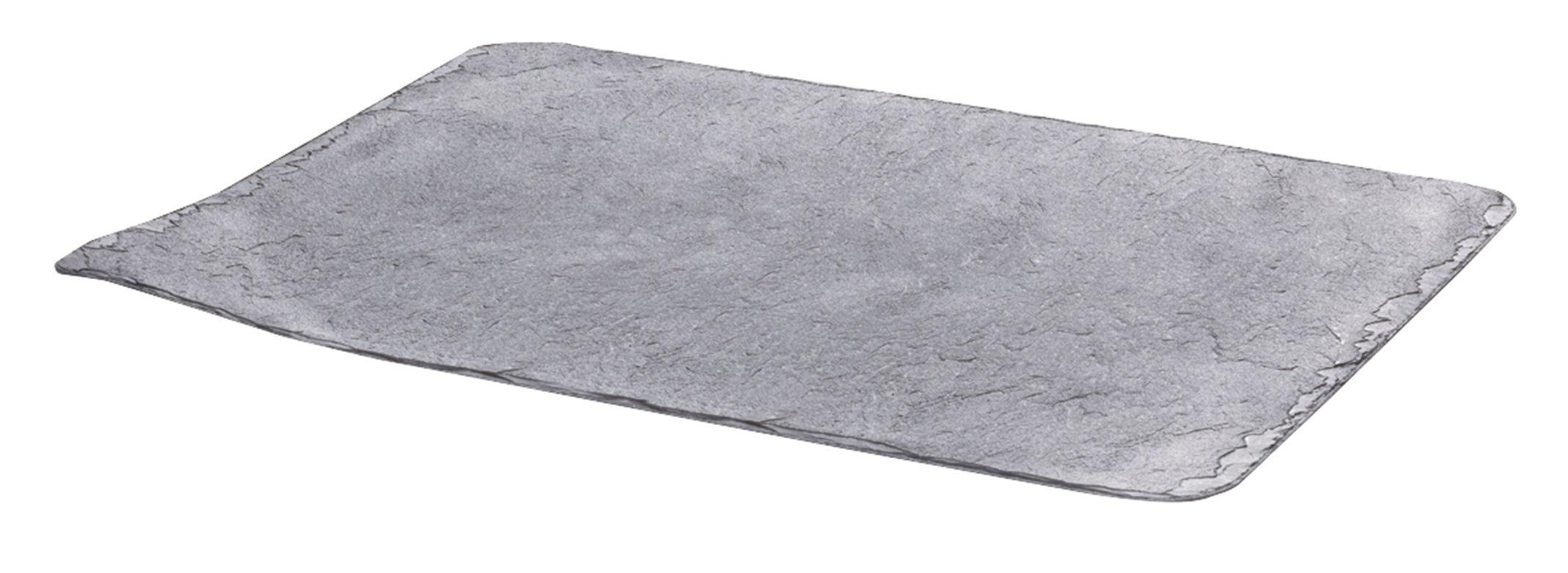 PLATEAU EFFET PIERRE GRISE 30X14CM
