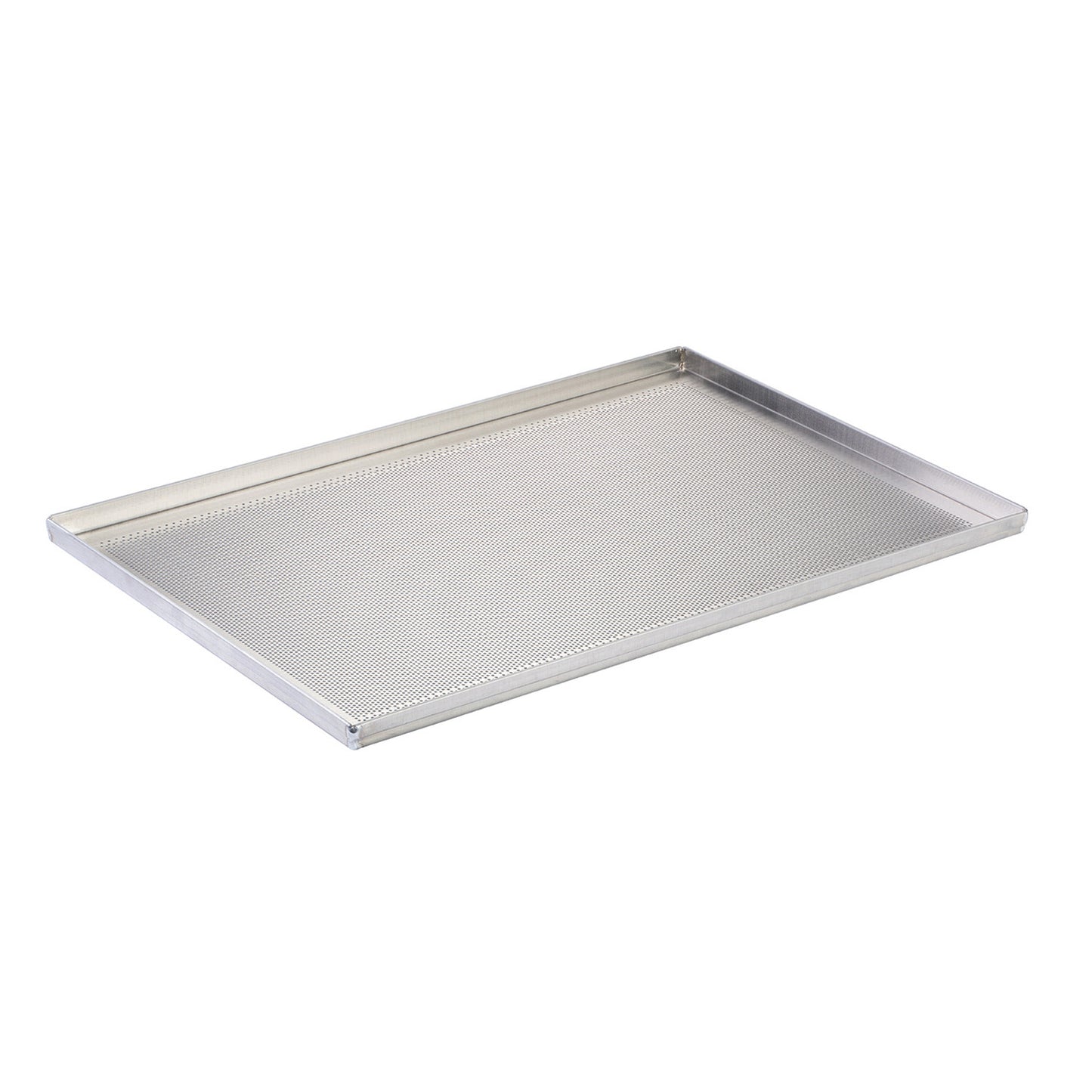 VASCHETTA IN ALLUMINIO PERFORATO 60X40H2CM - 4 BORDI SPESSORE 1,5 MM