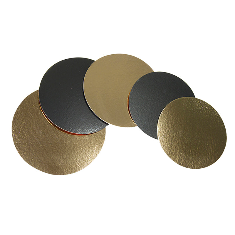 DISQUE EN CARON OR/NOIR 30CM