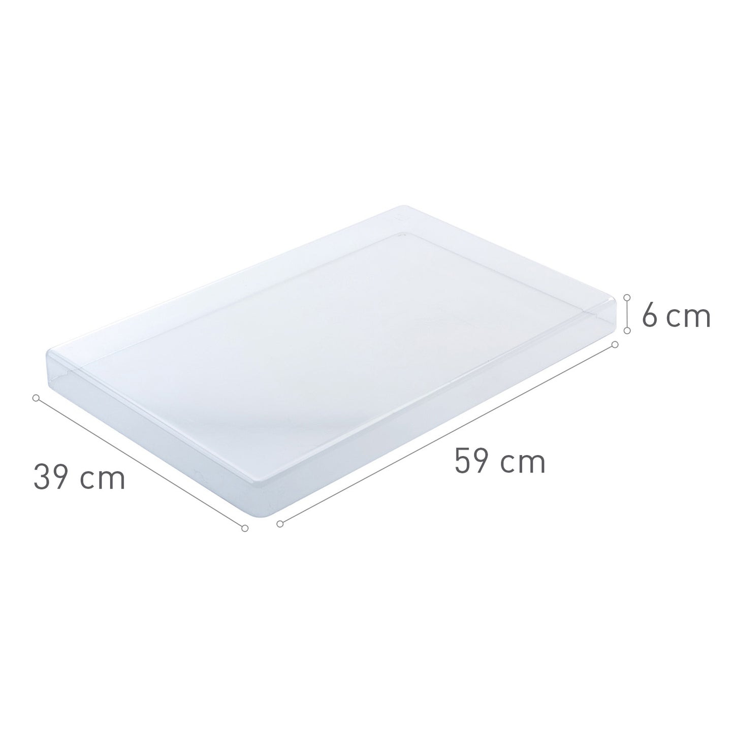 COPERCHIO TRASPARENTE 59X39X6CM