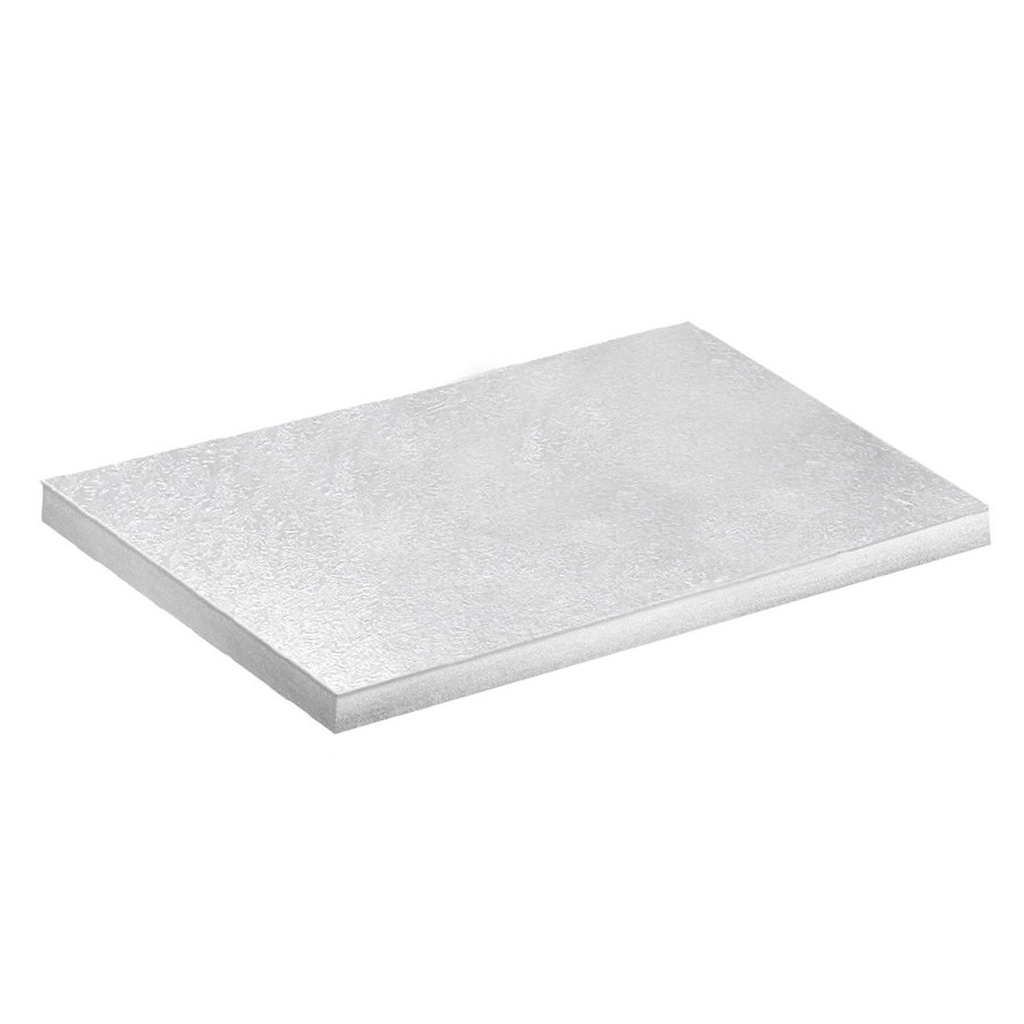 SILVER RECTANGULAR TART BASE 30X25 CM H1.2CM