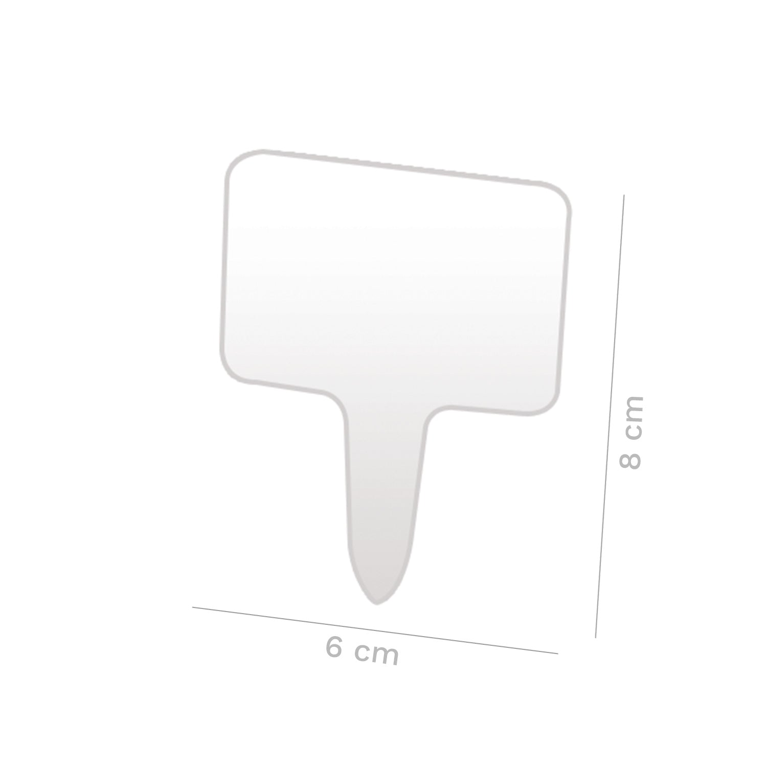 SEGNAPREZZI IN PLASTICA 6X8CM