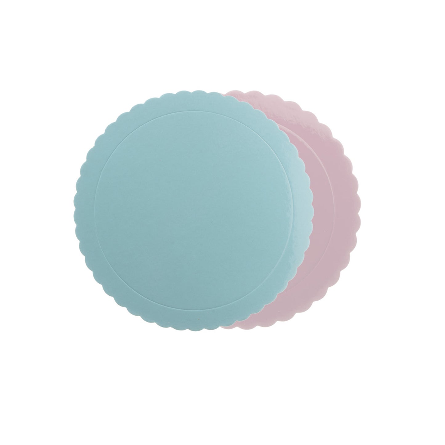 BASE DE GATEAU RONDE BLEU / ROSE 3MM Ø 30CM