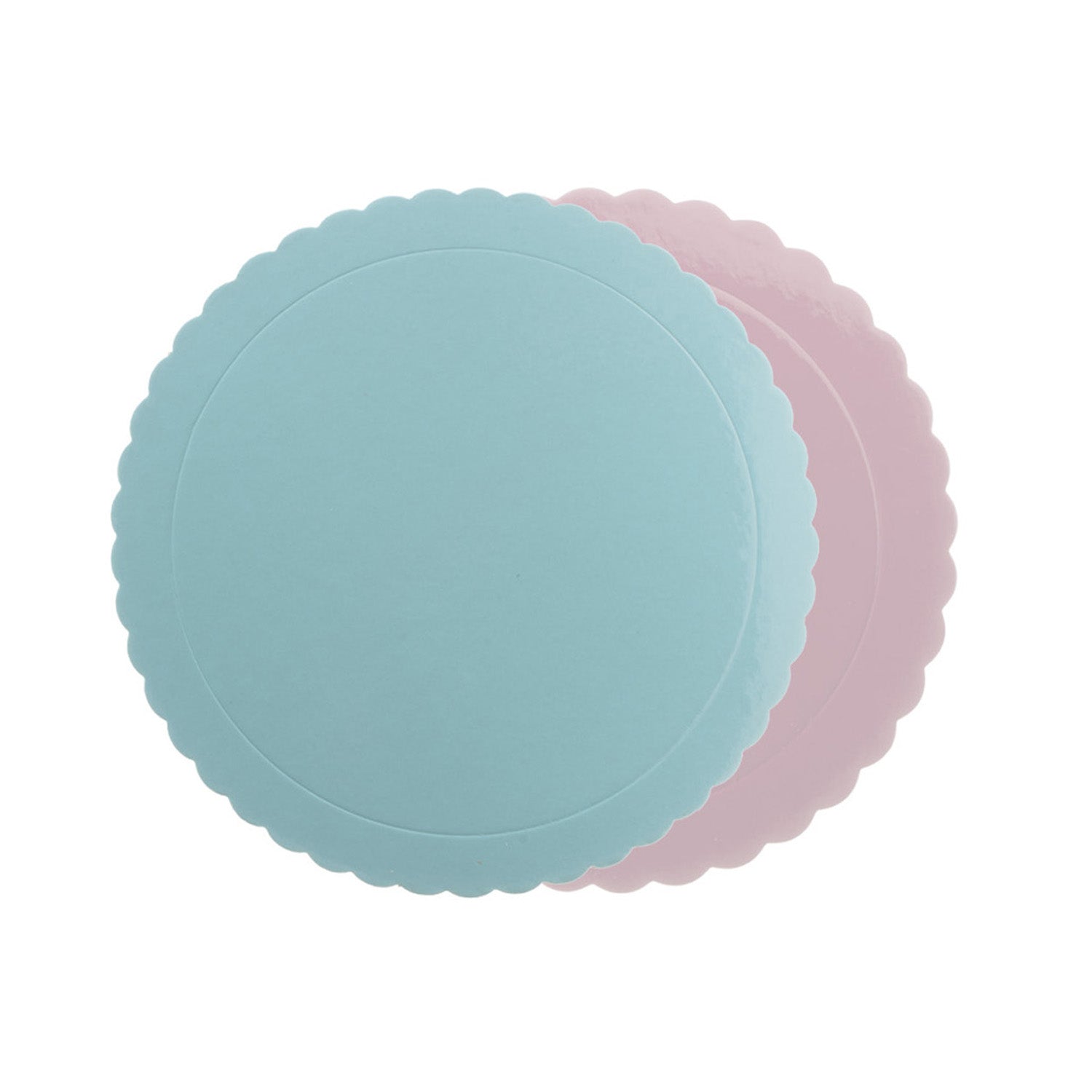 BASE DE TARTA REDONDA AZUL / ROSA 3MM Ø 35CM