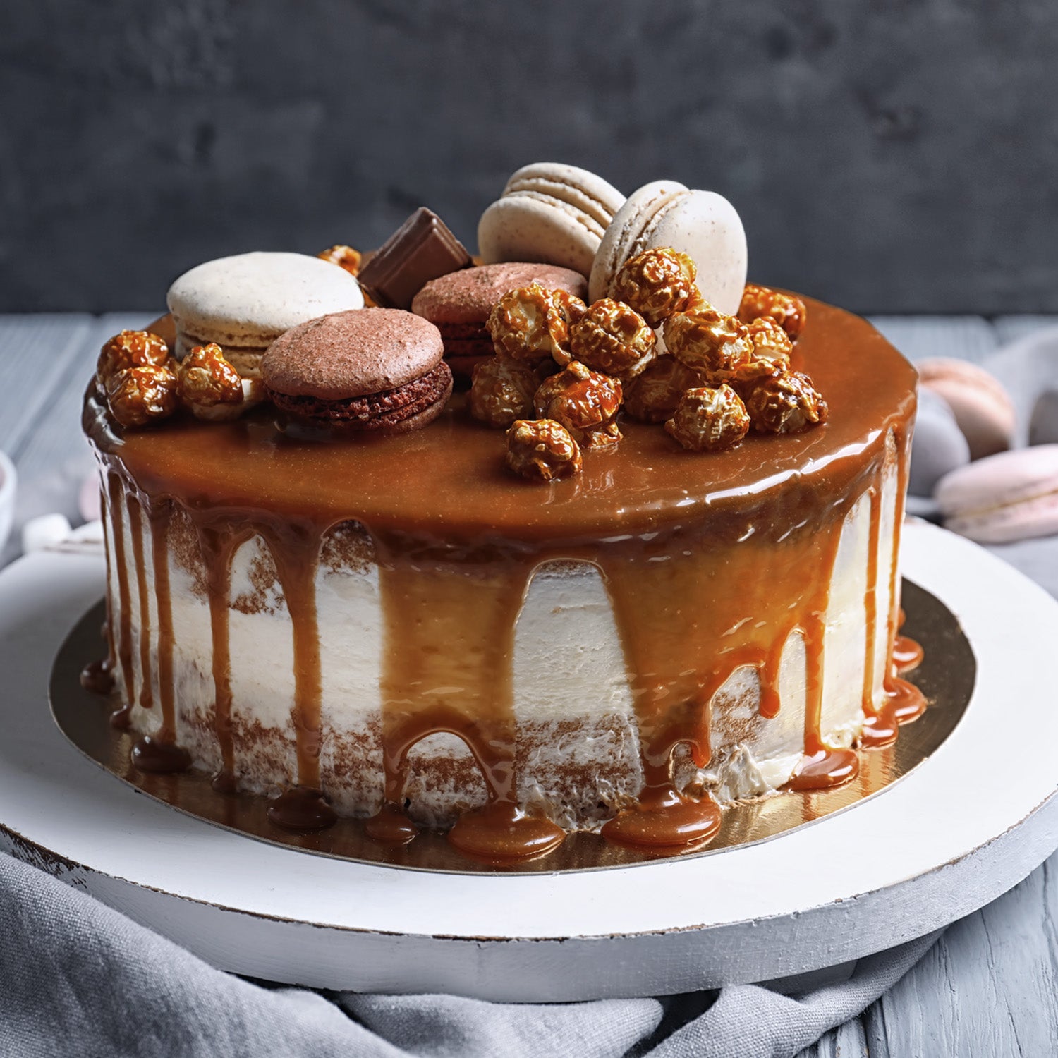 BASE DE TARTA REDONDA BLANCA Ø 25CM H1.2CM