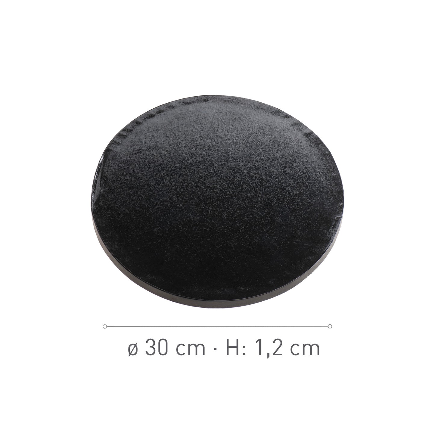 BASE PER TORTA ROTONDA NERA Ø 30CM H1.2CM
