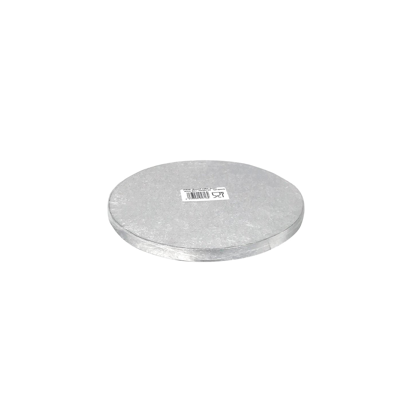 BASE DE TARTA REDONDA PLATEADA Ø 20CM H1.2 CM