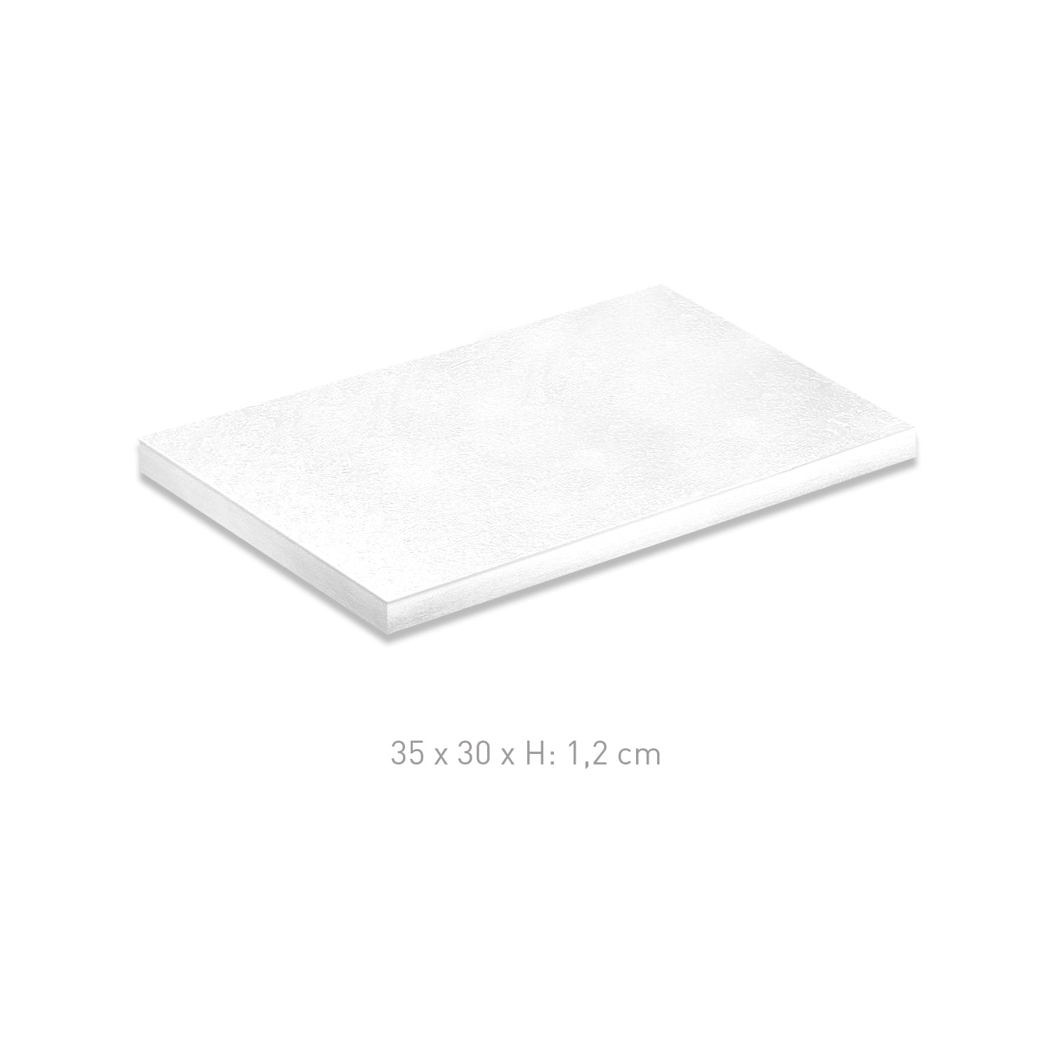 BASE PER TORTA RETTANGOLARE BIANCA 35X30 H1.2CM