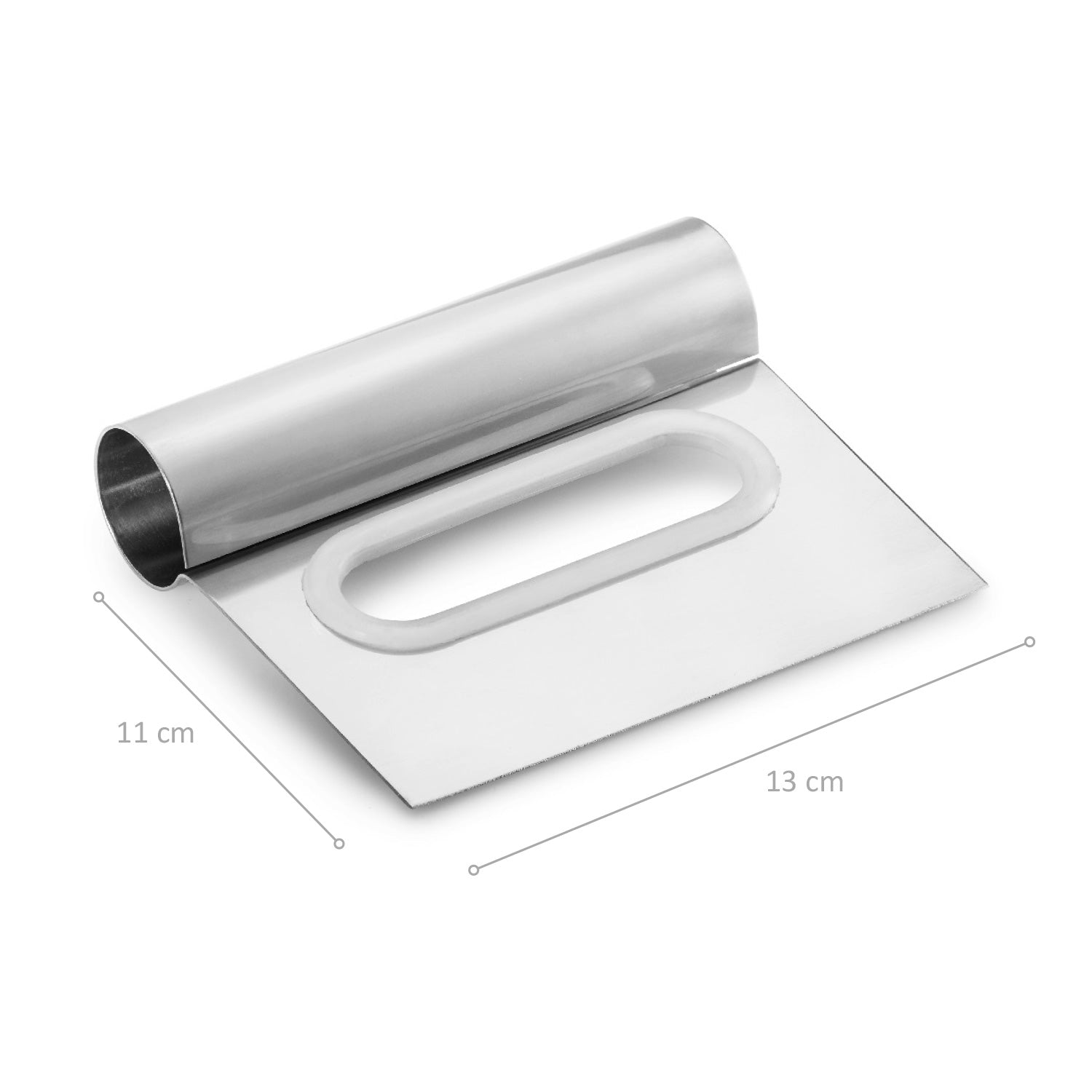 CORNE DE PÂTISSIER INOX AVEC GRIP ROND 13X11CM