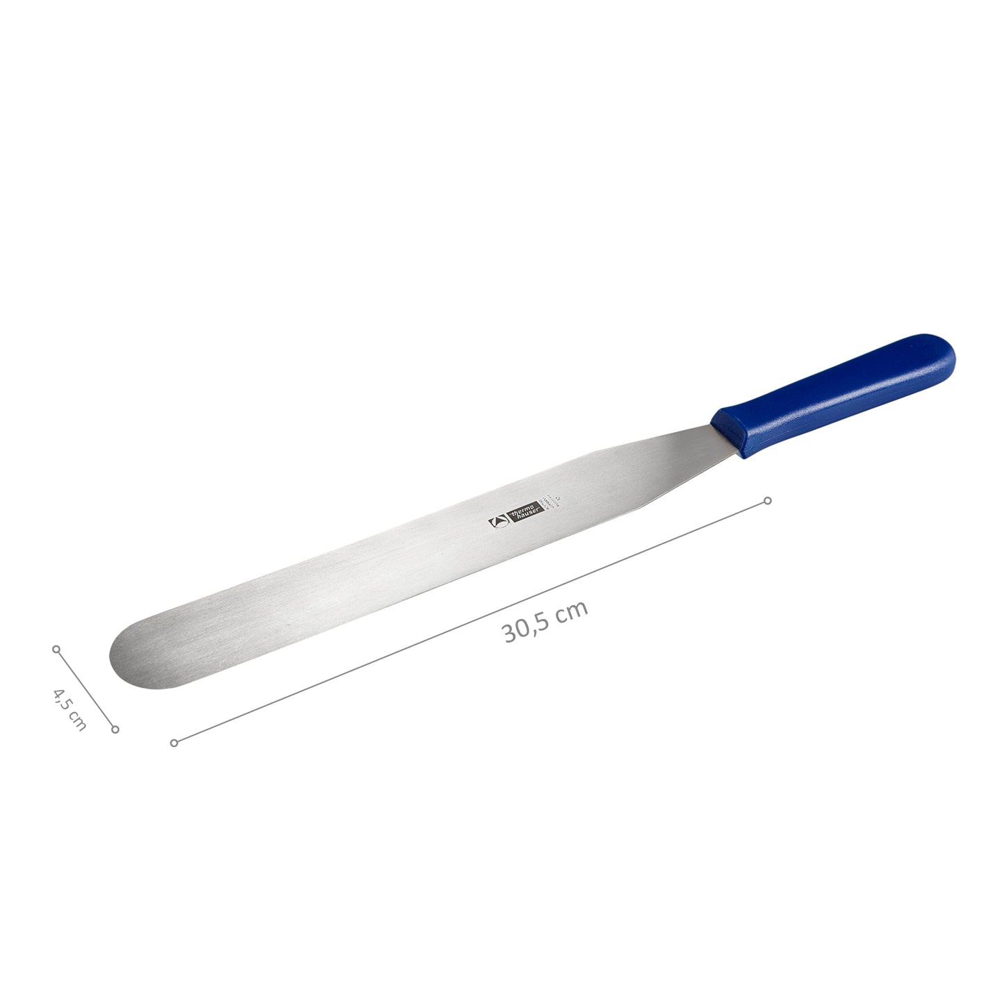 ESPATULA LISA ACERO INOX 30CM