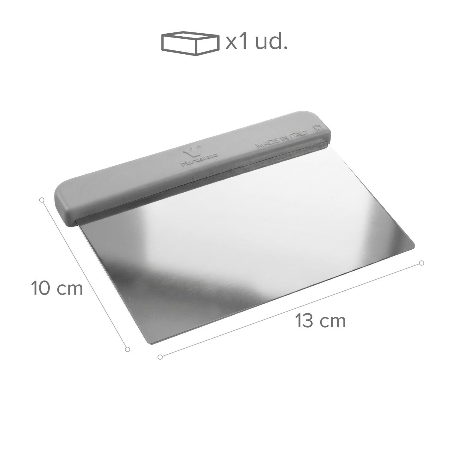 STAINLESS STEEL SCRAPER 130 X 100 MM