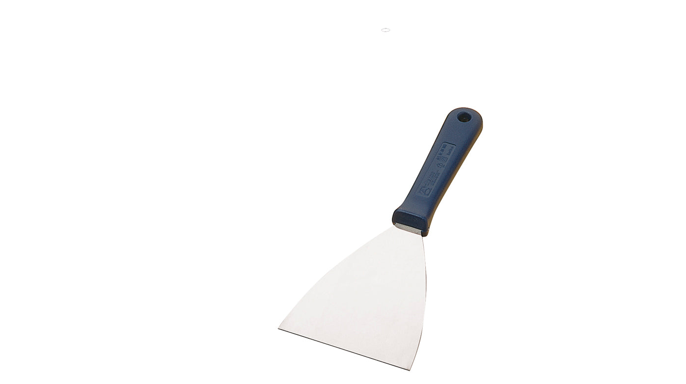 RACLETTE EN ACIER INOX. 10 cm.