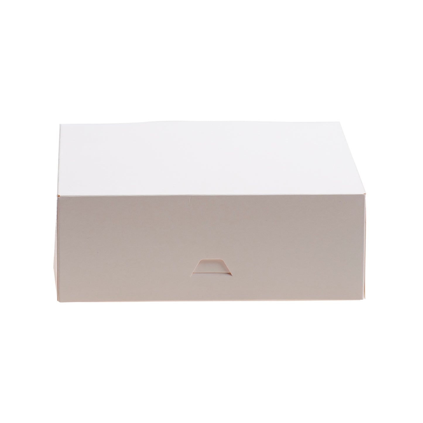 WHITE CAKE BOX CARDBOARD 23X23X10CM