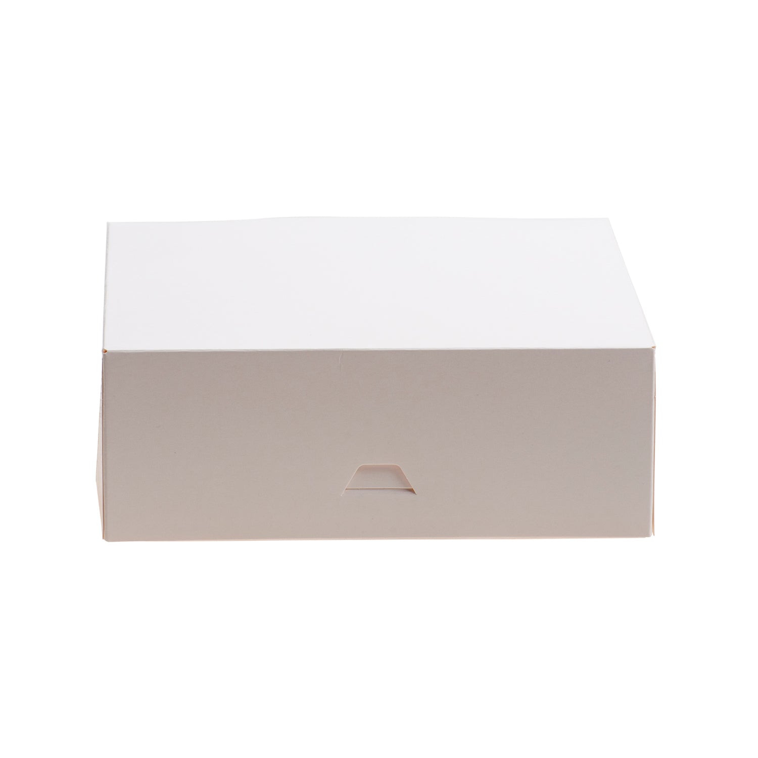 WHITE CAKE BOX CARDBOARD 23X23X10CM