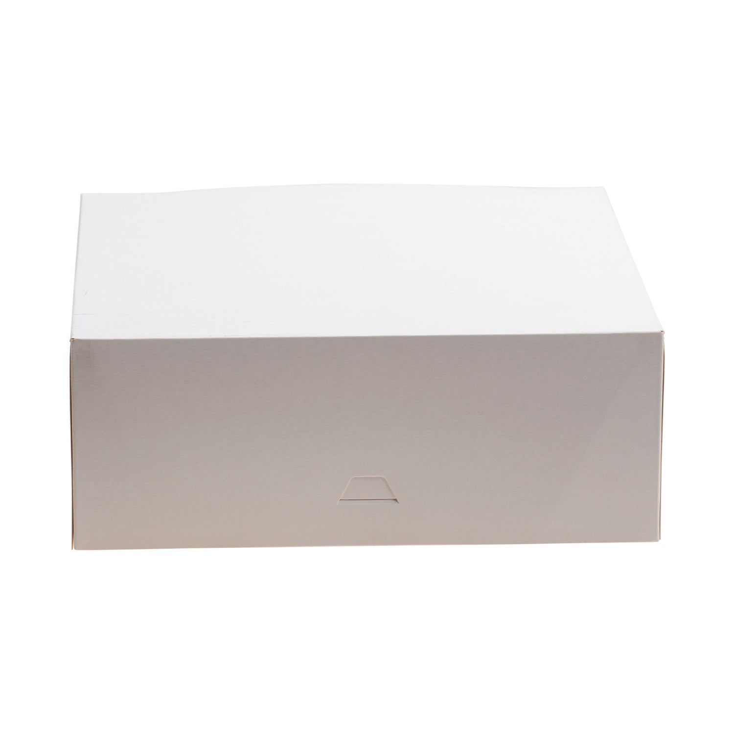 BOÎTE PÂTISSIÈRE EN CARTON BLANC 26X26X10CM