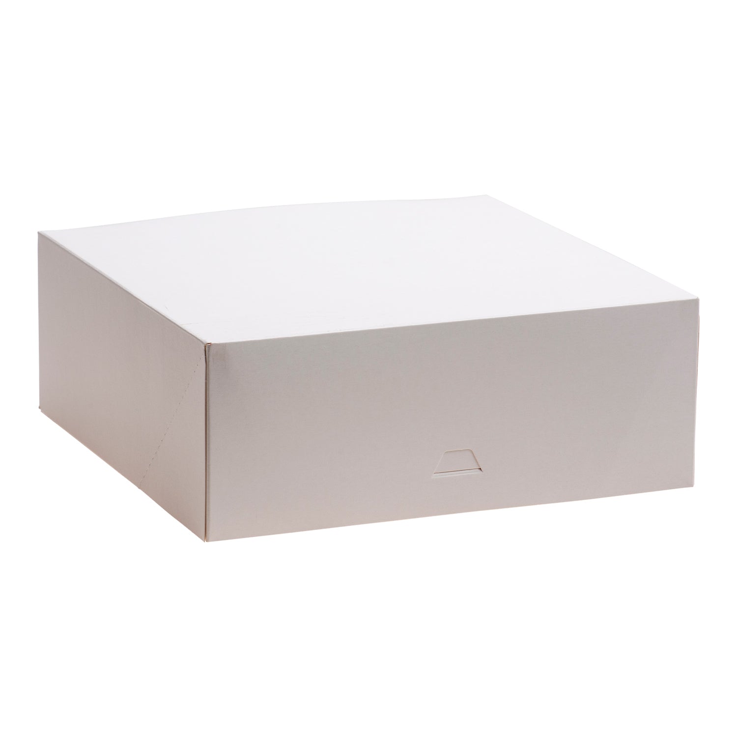 WHITE CARDBOARD CAKE BOX 29X29X10CM