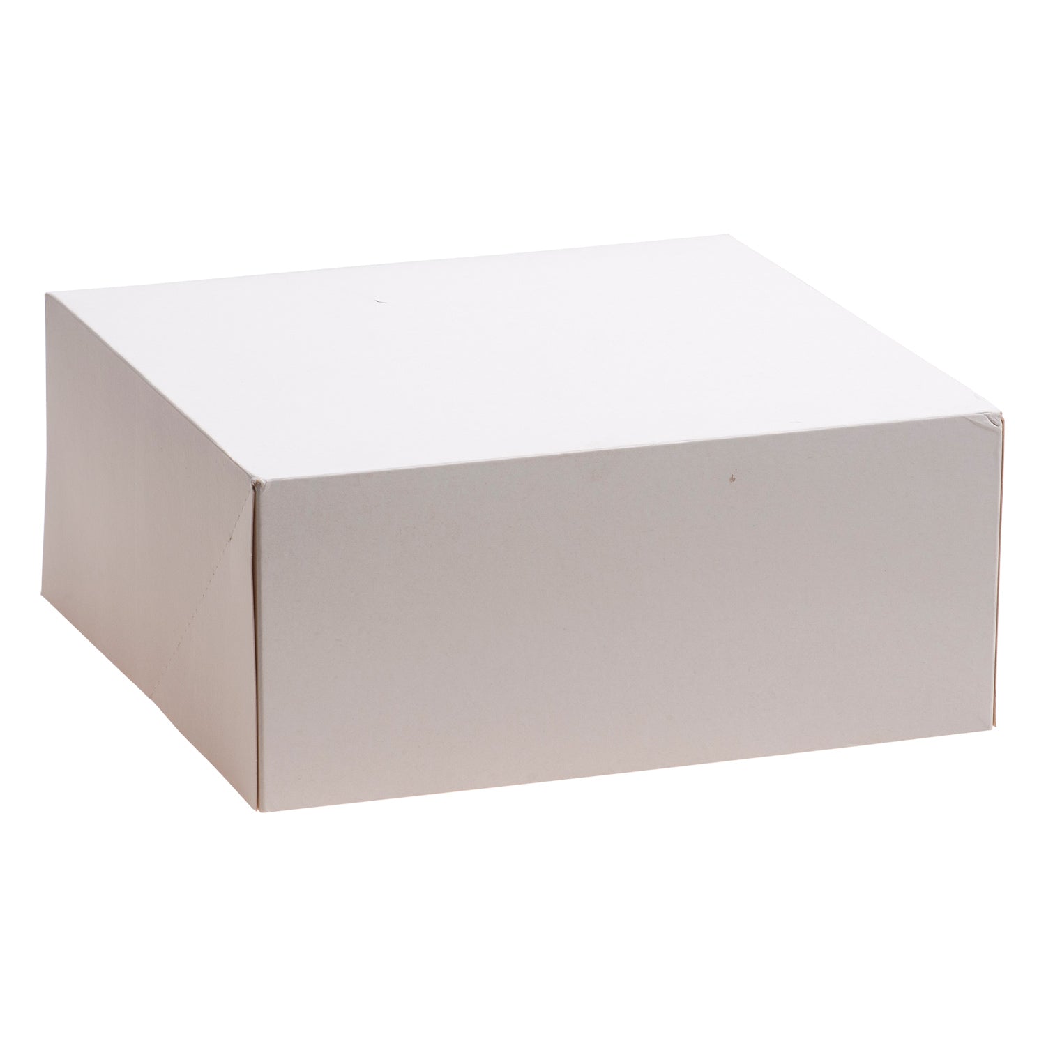 WHITE CARDBOARD CAKE BOX  32X32X13CM