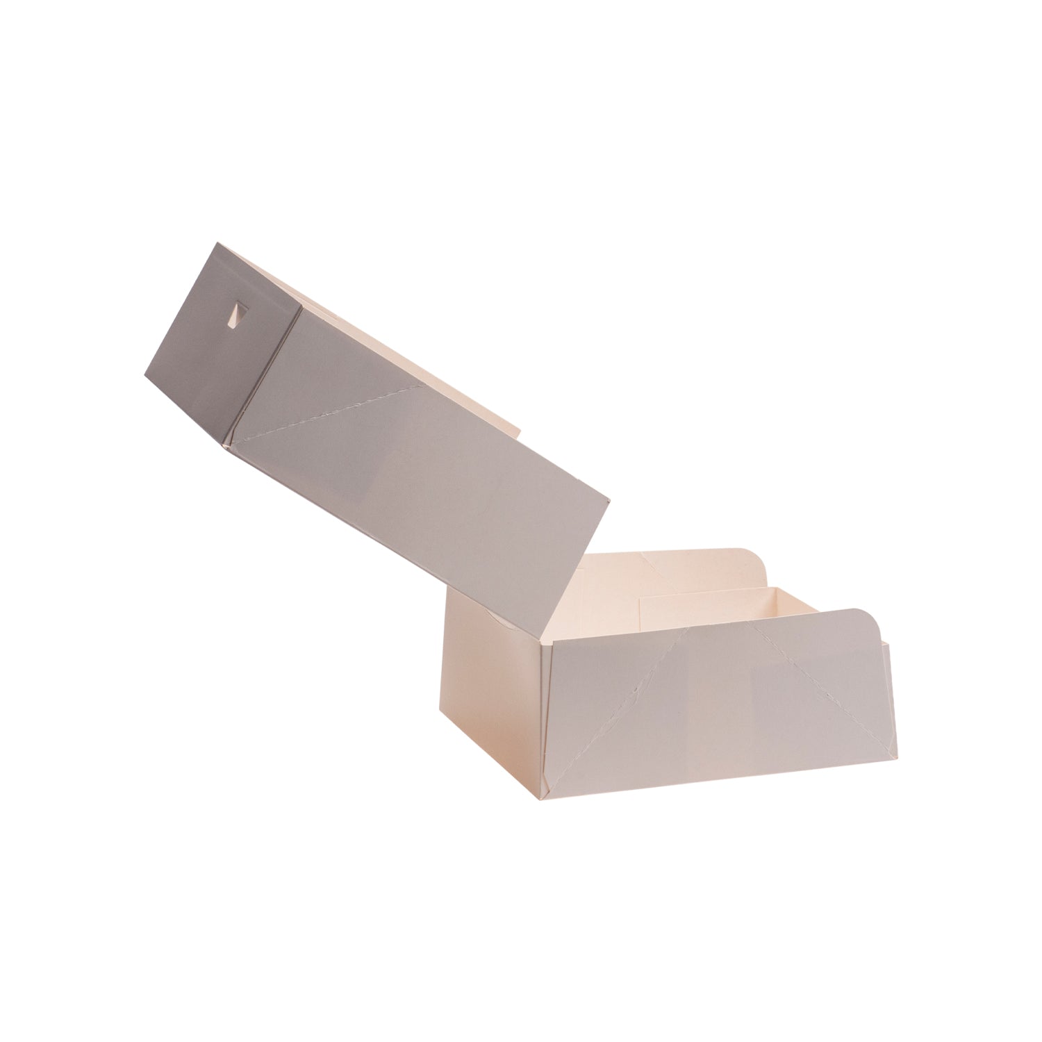 BOÎTE À GÂTEAUX EN CARTON BLANC 16X16X8CM