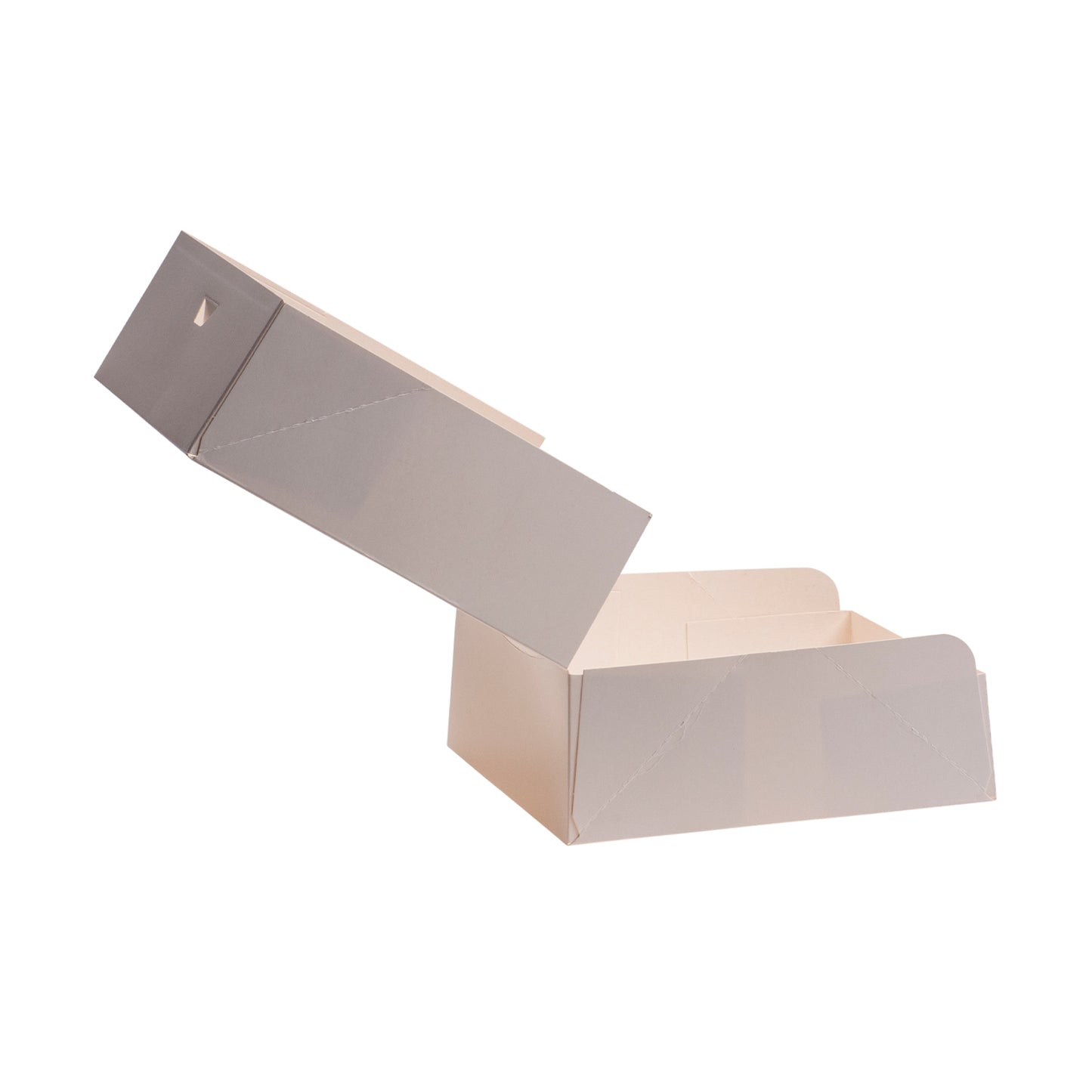 BOÎTE À GÂTEAUX EN CARTON BLANC  22X22X8CM