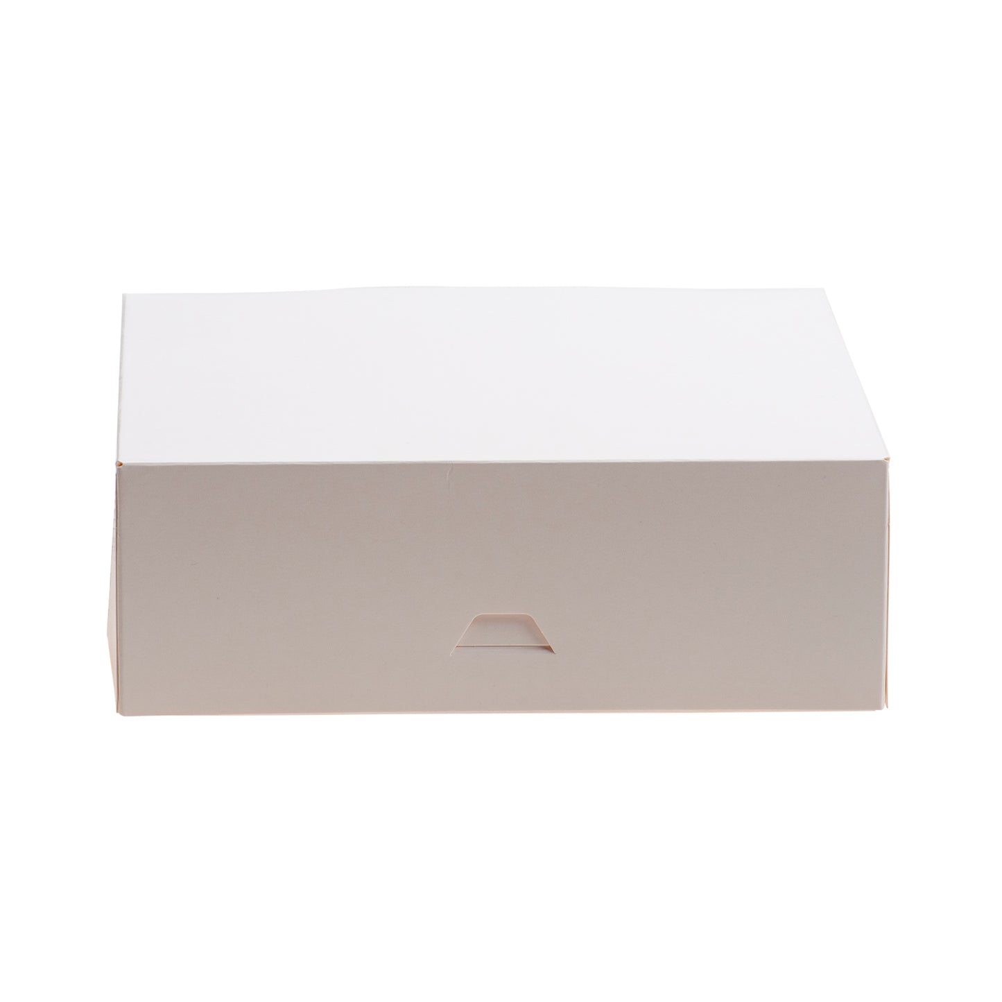 CAJA TARTA BLANCA CARTÓN 25X25X8CM