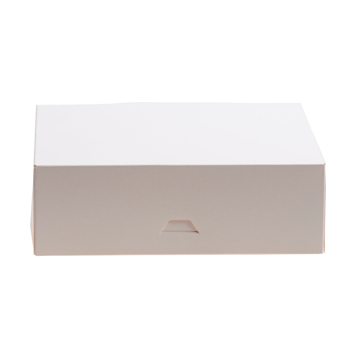 BOÎTE À GÂTEAUX EN CARTON BLANC 28X28X8CM