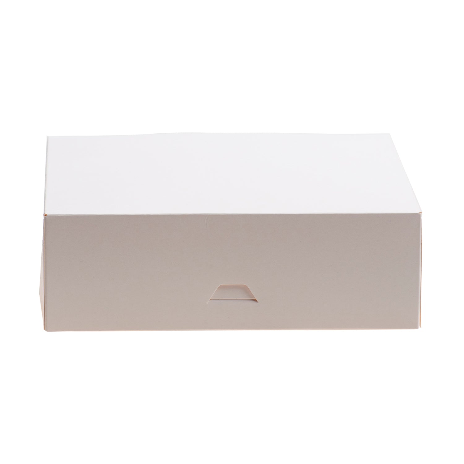 SCATOLA PER DOLCI IN CARTONE BIANCO 28X28X8CM