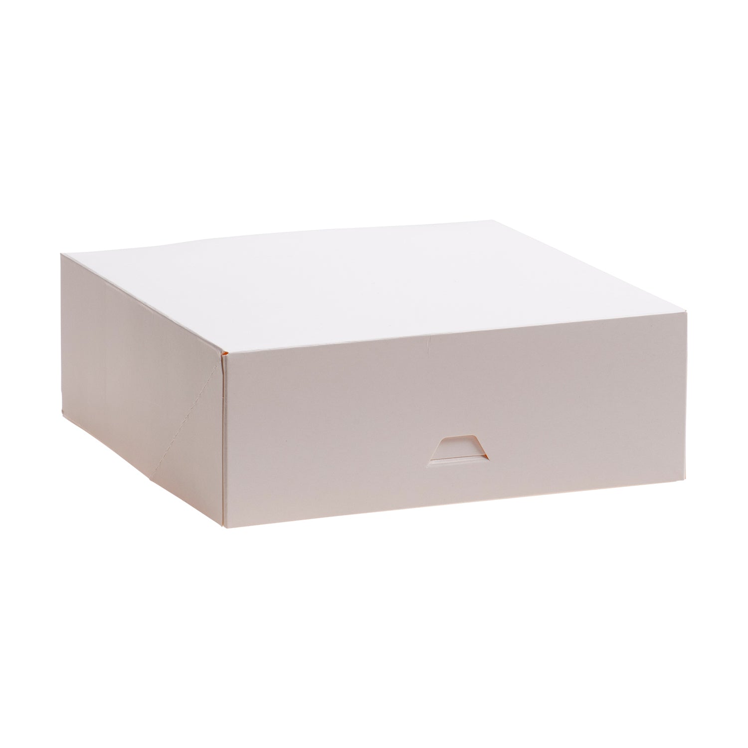 WHITE CARDBOARD CAKE BOX  28X28X8CM