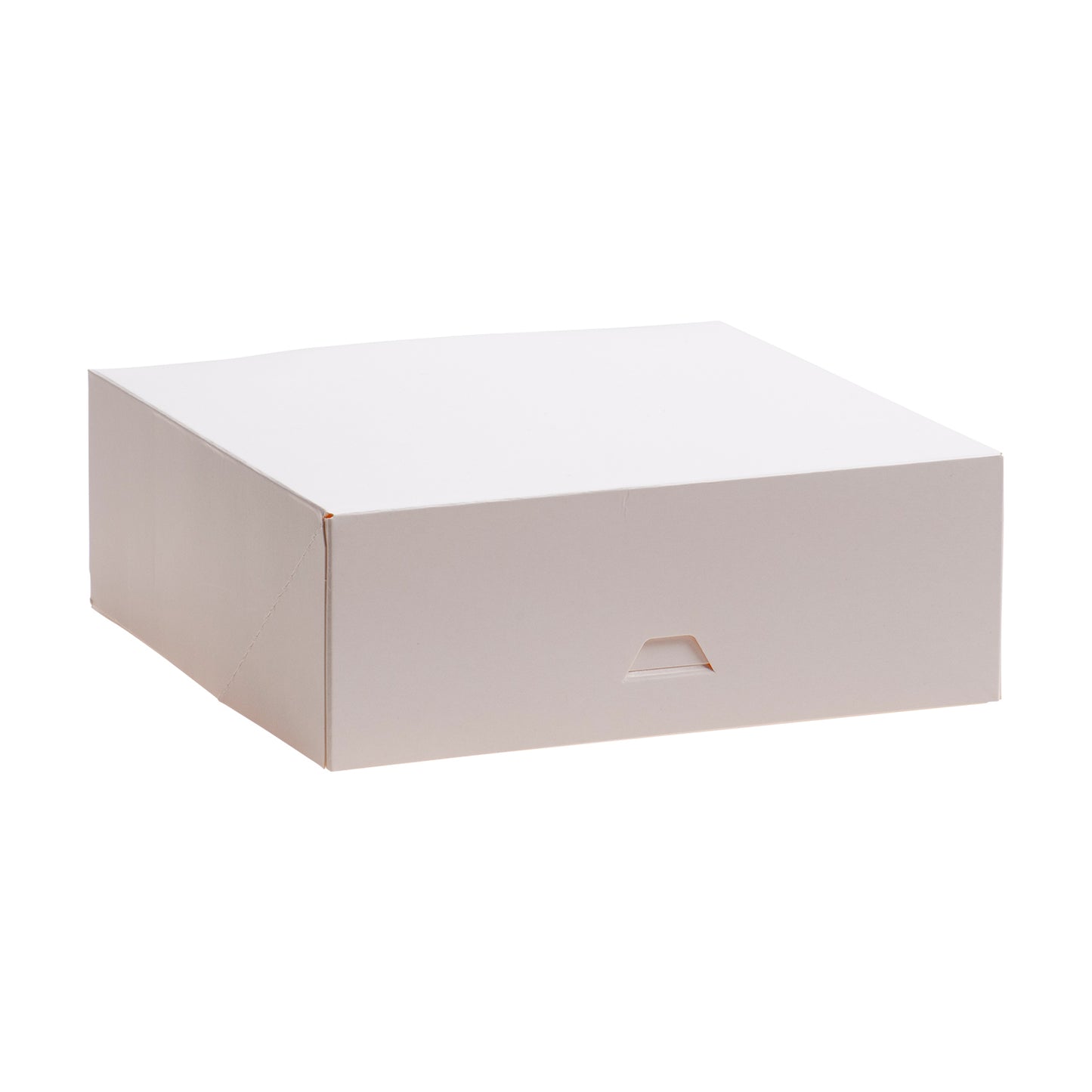 SCATOLA PER DOLCI IN CARTONE BIANCO 28X28X8CM