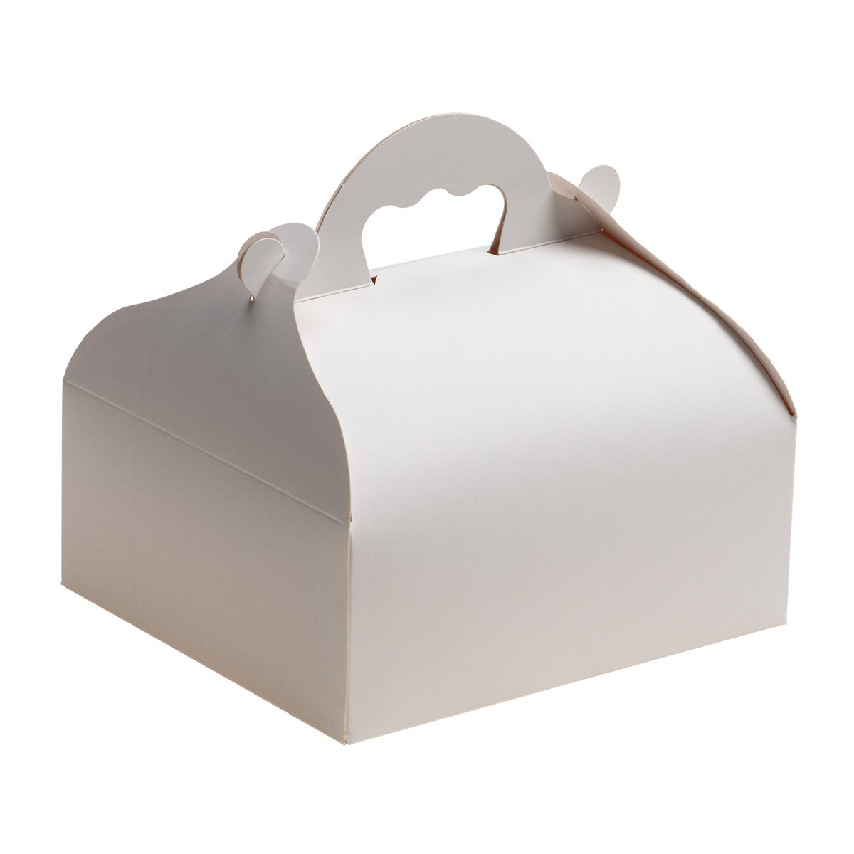 CAJA TARTA BLANCA CARTON CON ASA 17X15,5X7cm