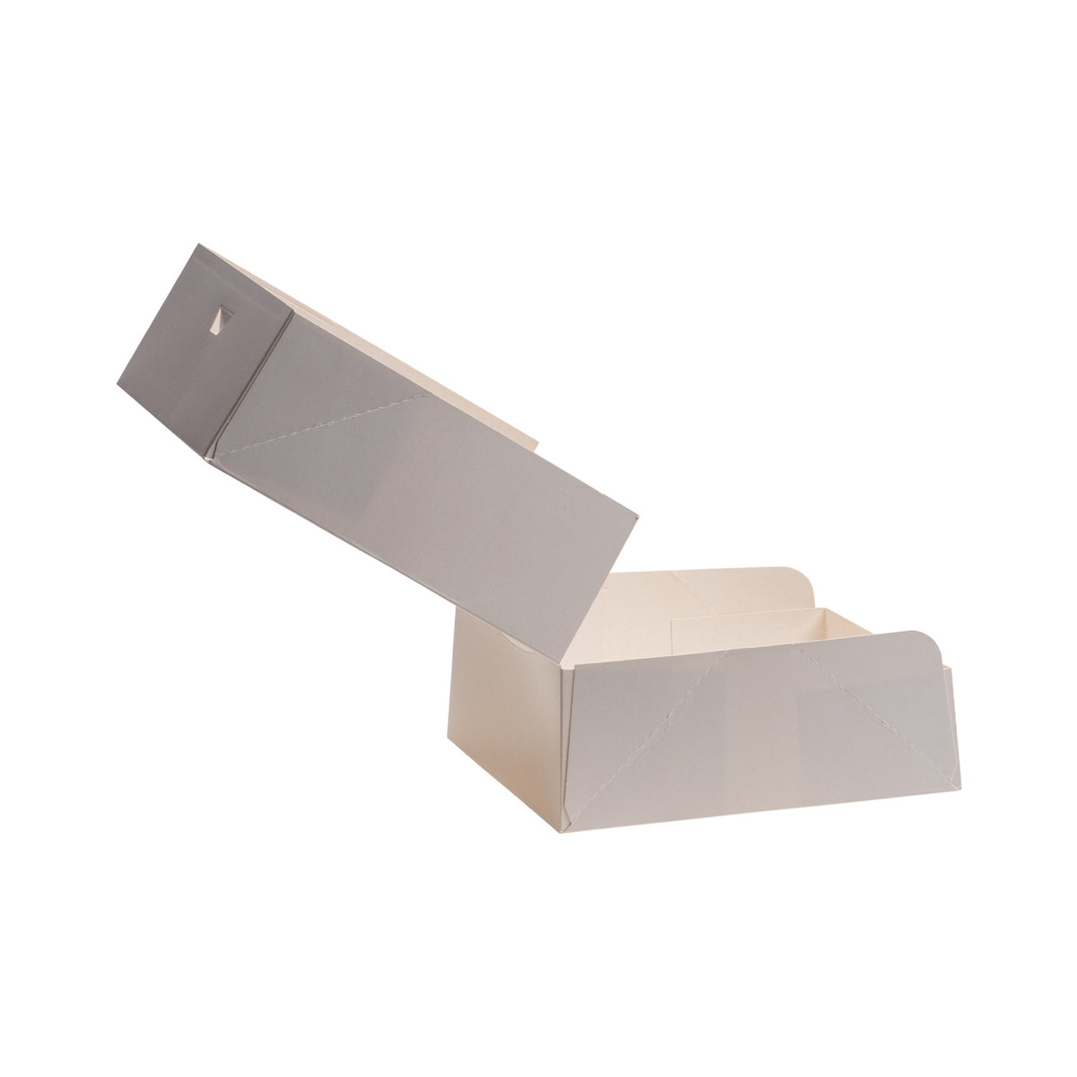SCATOLA PER DOLCI IN CARTONE BIANCO 23X23X8CM