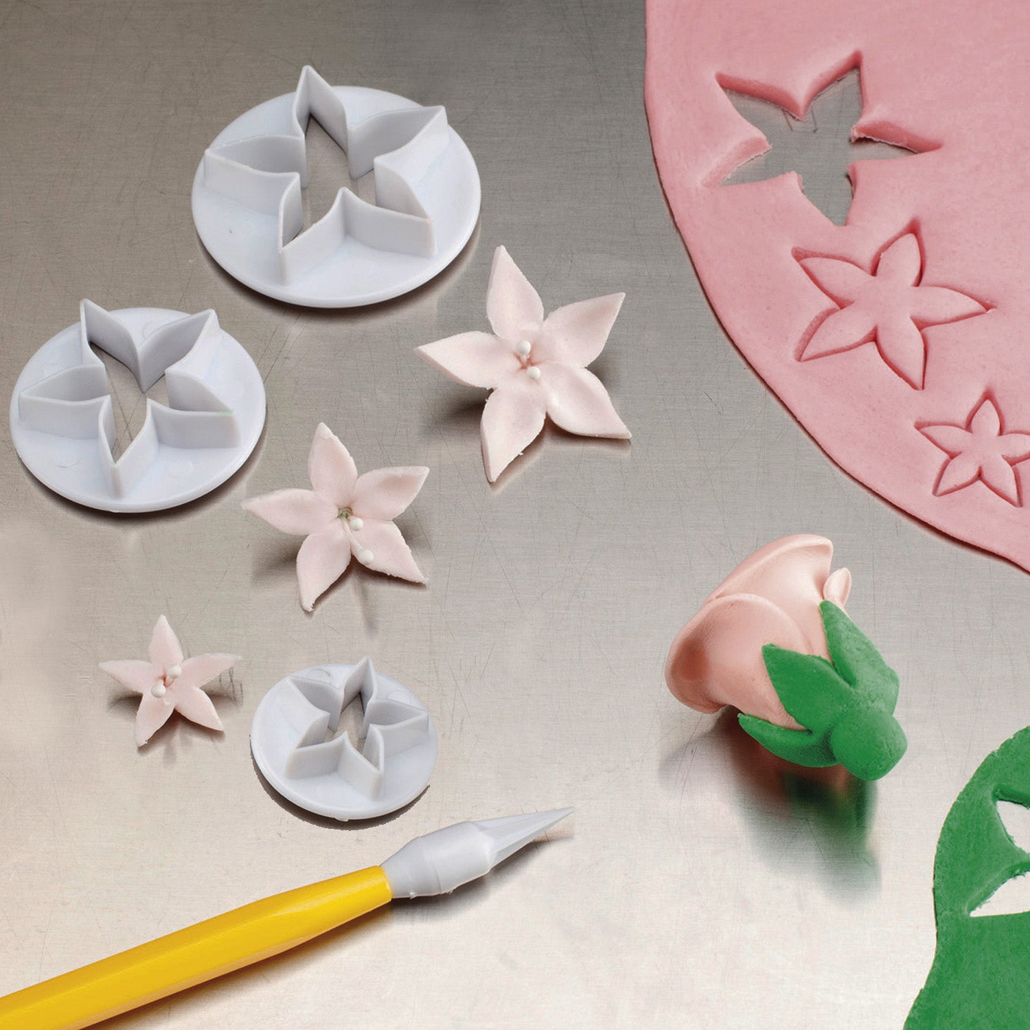 CORTADORES DE FONDANT FLOR DE CÁLICE
