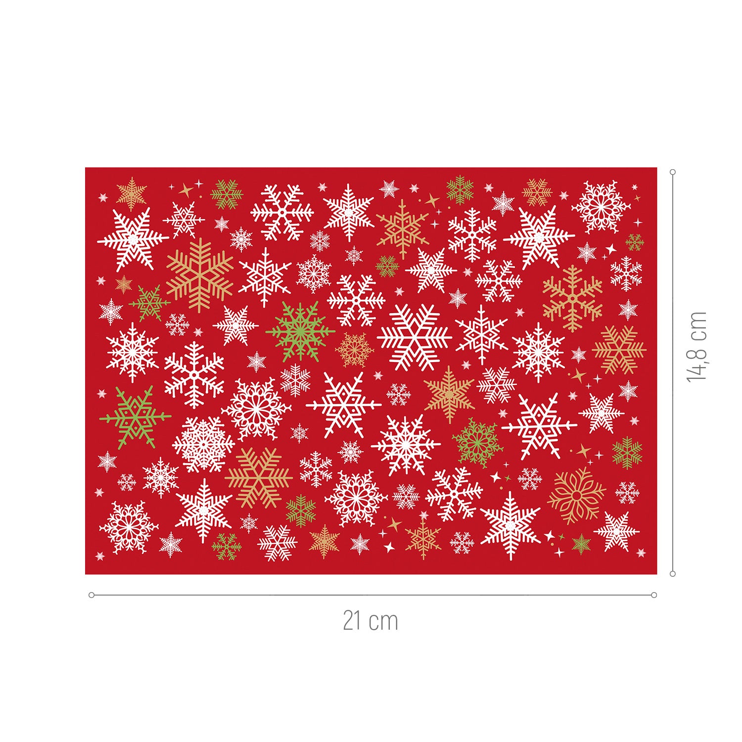 FEUILLE DE TRANSFER CHOCOLAT NÖEL 21X14,8CM