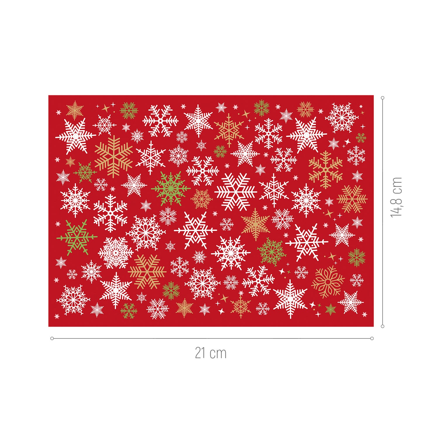 FEUILLE DE TRANSFER CHOCOLAT NÖEL 21X14,8CM